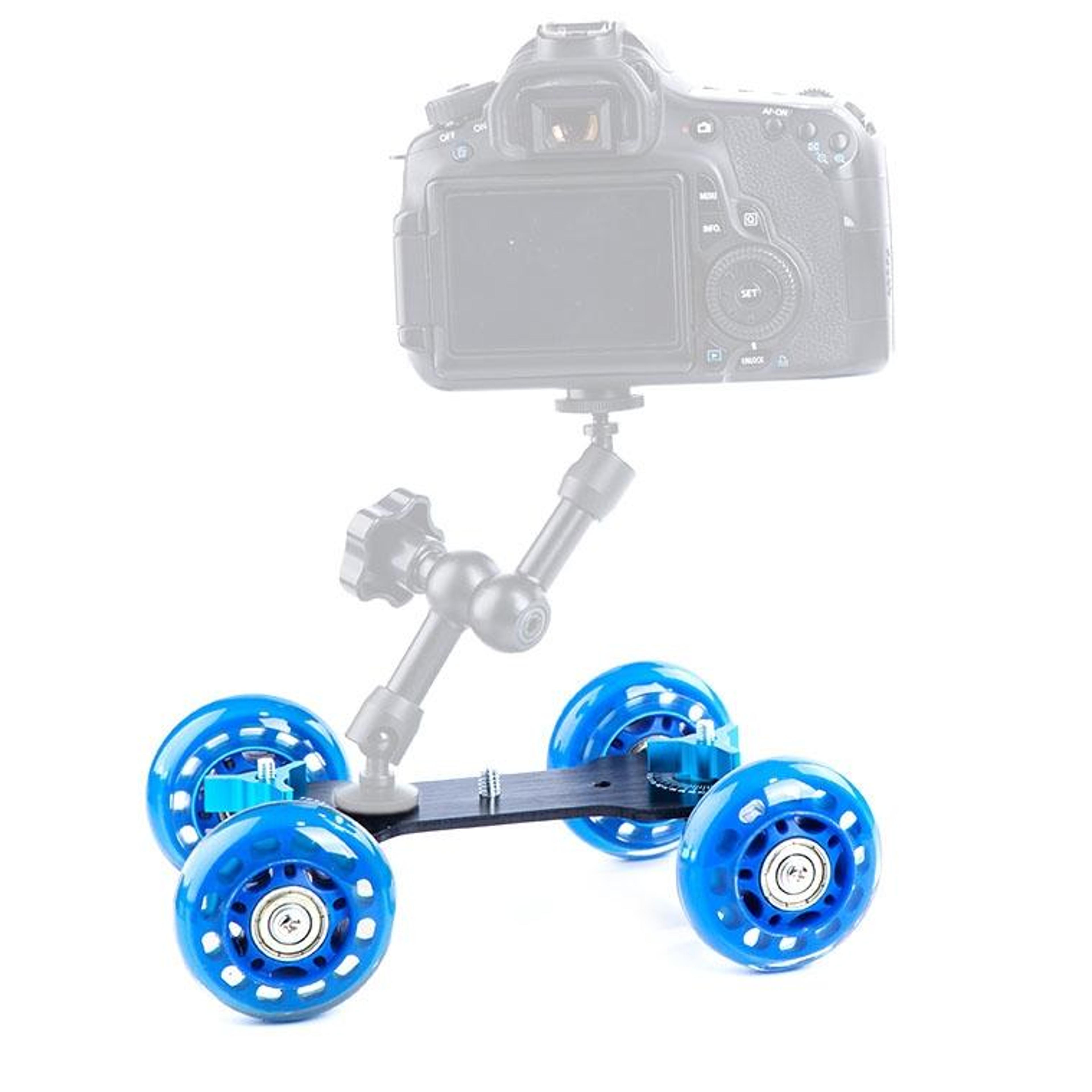 debo portable camera dolly slider for dslr & camcorder smooth tracking shots