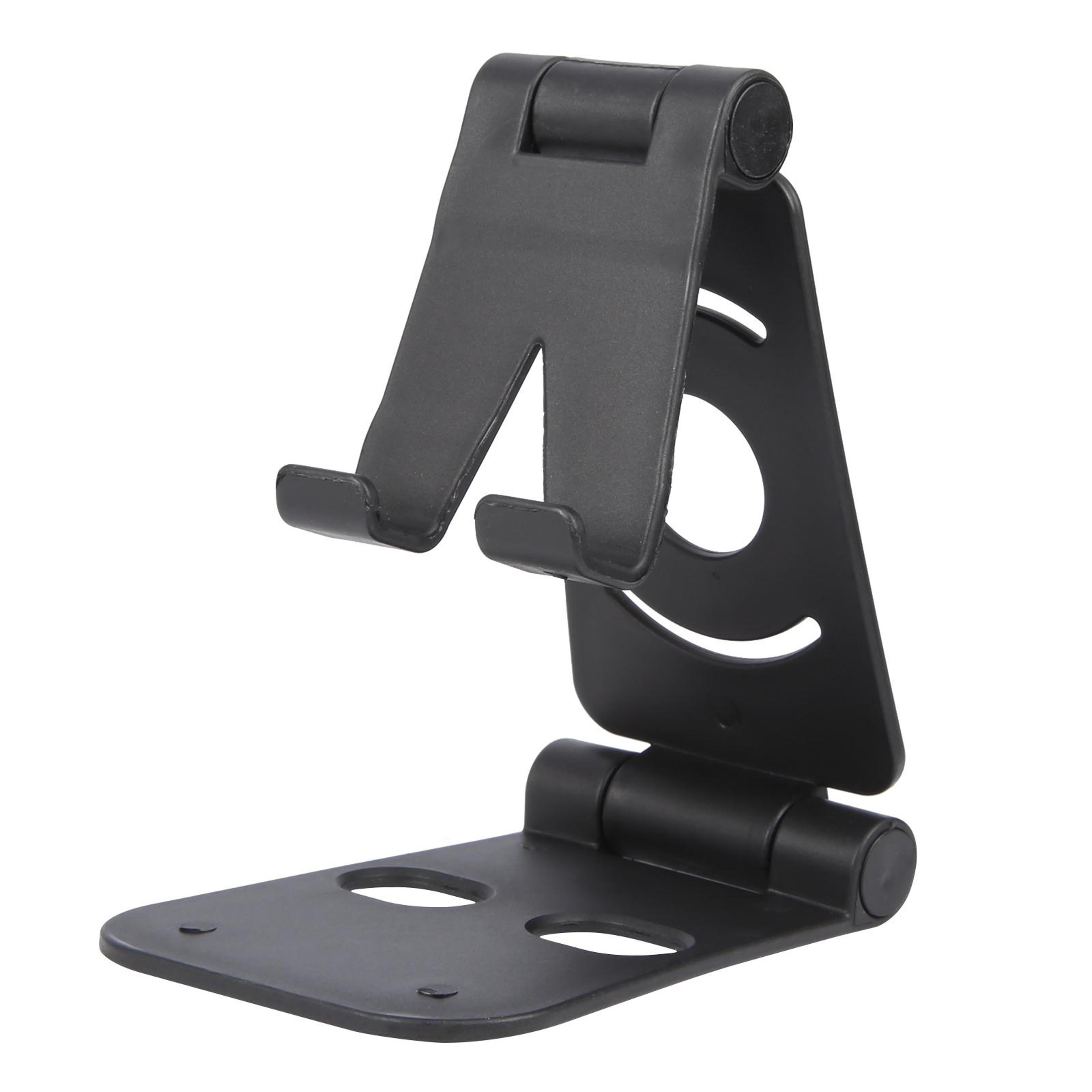 flexview foldable phone stand with ergonomic viewing angle & non slip desk holder