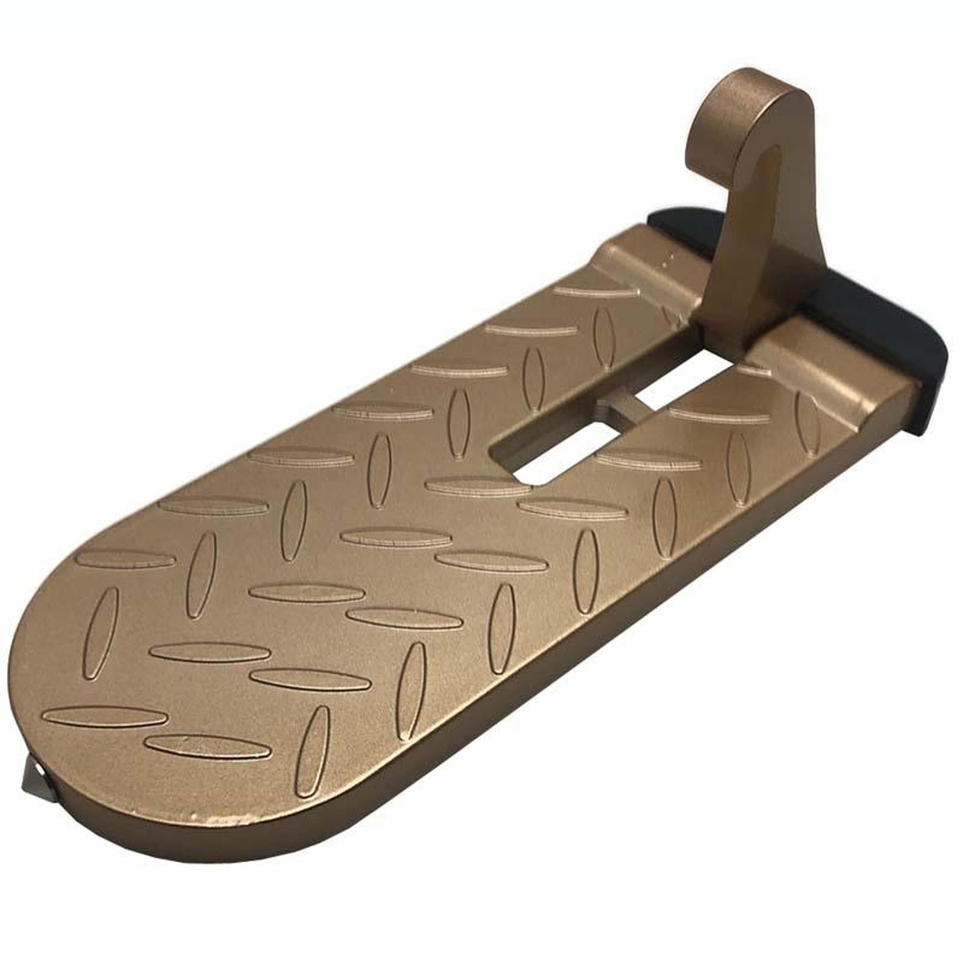 suv roof access step with safety hammer & door latch footrest
