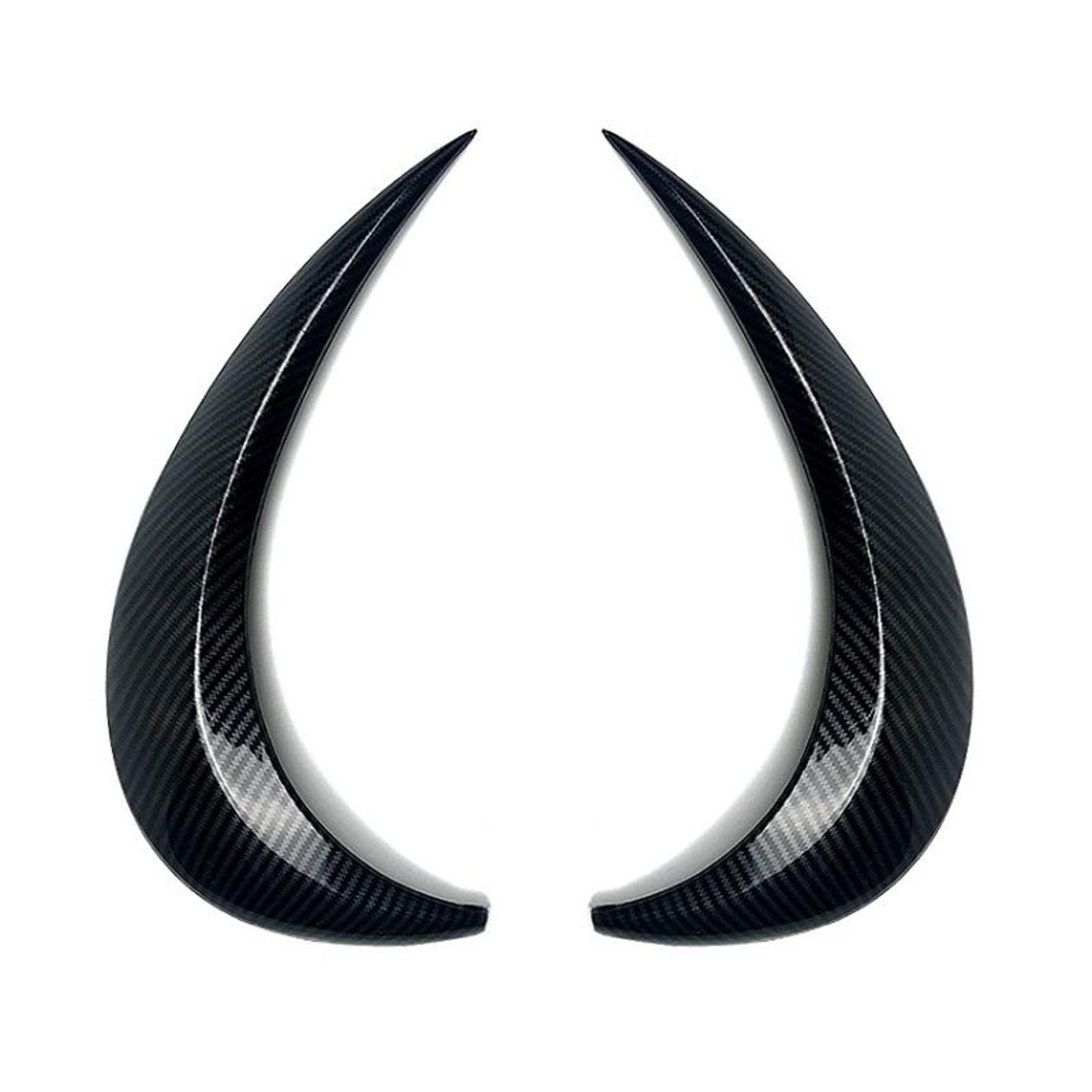 volkswagen beetle carbon fiber headlight eyebrow trim covers sport style upgrade