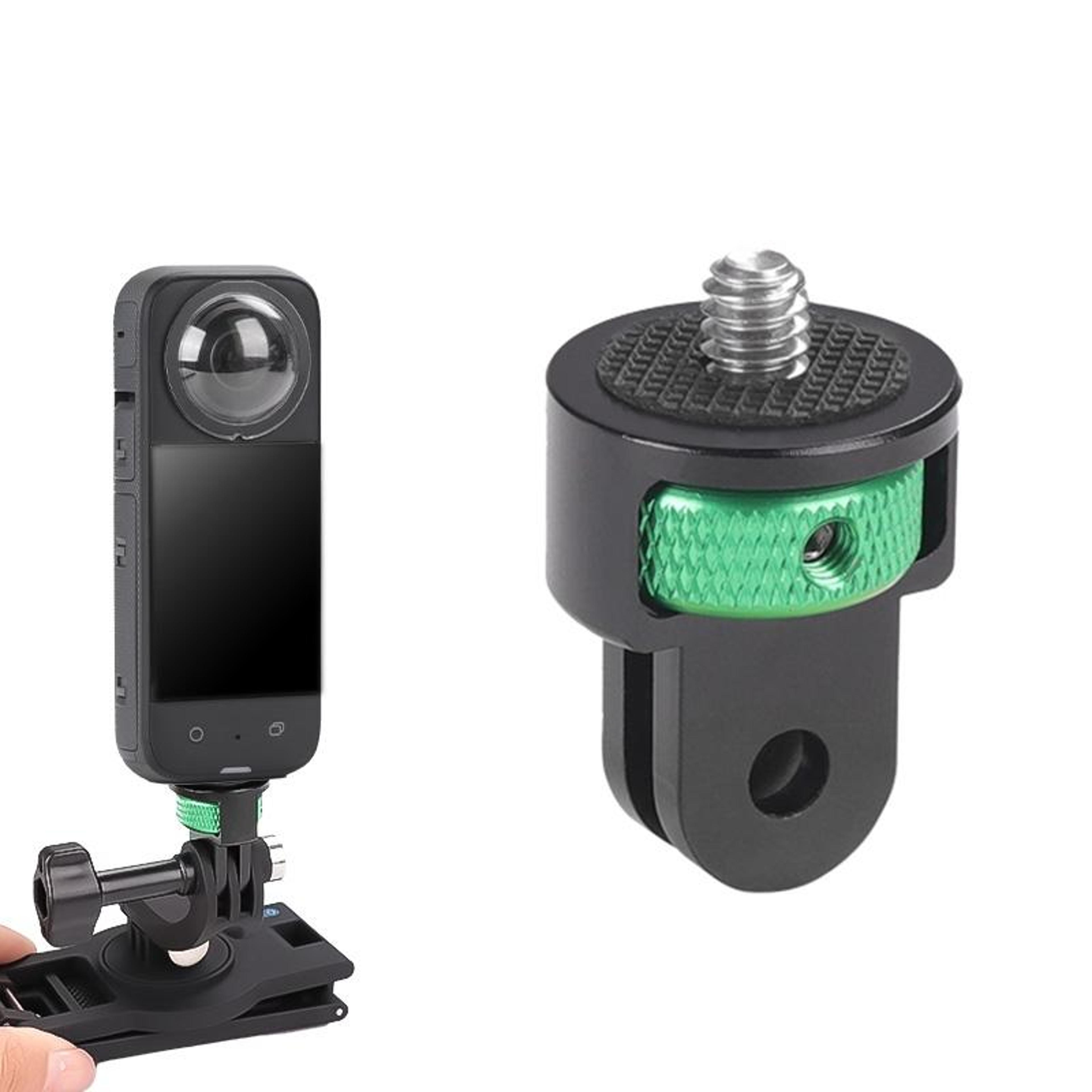 universal action camera adapter with adjustable screw metal mount for tripods & accessories