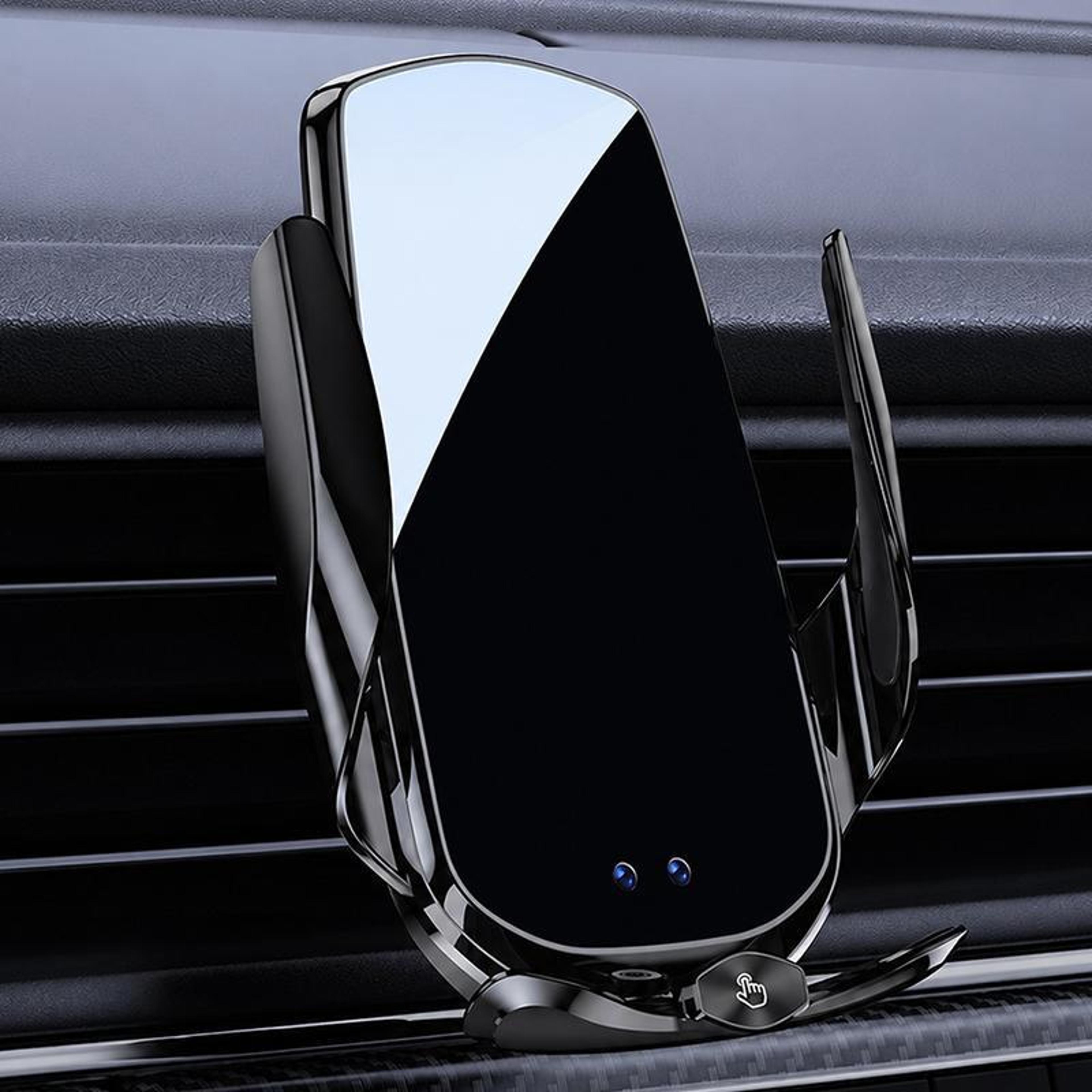 smart auto clamp magnetic wireless car charger mount with infrared sensor