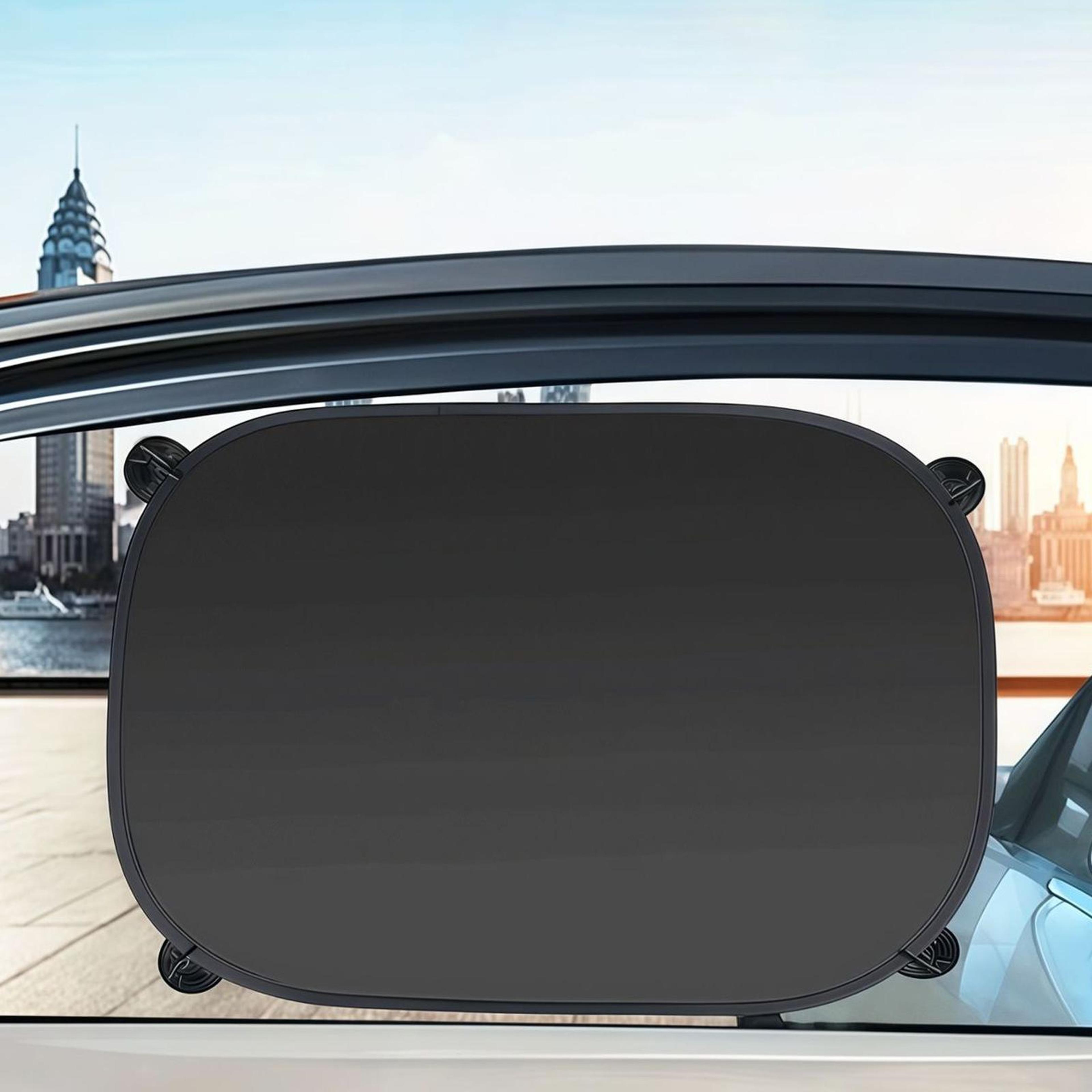 titanium silver rear window sun shade for cars & suvs foldable car sunshade with suction cups