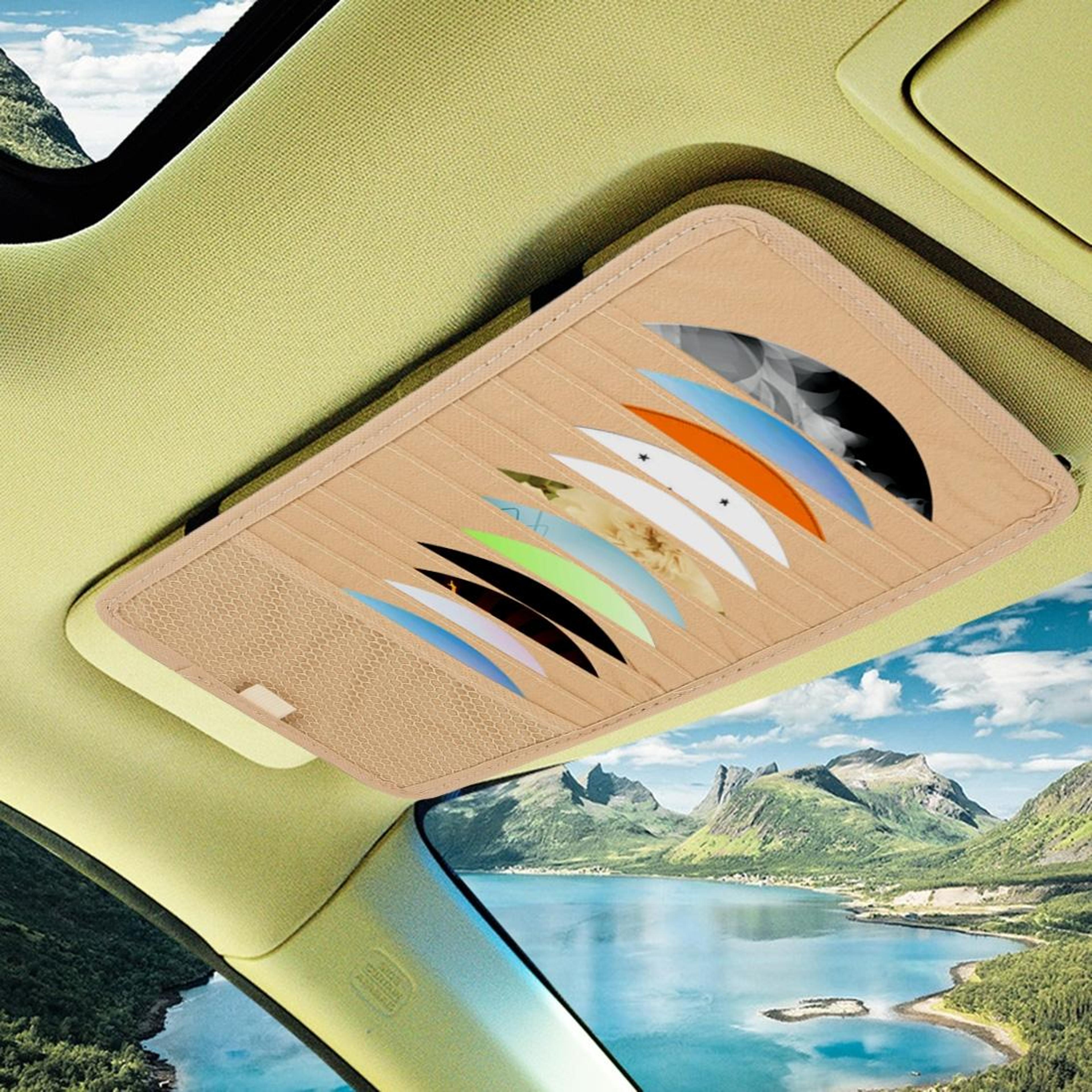car sun visor cd holder organizer for with card storage pocket