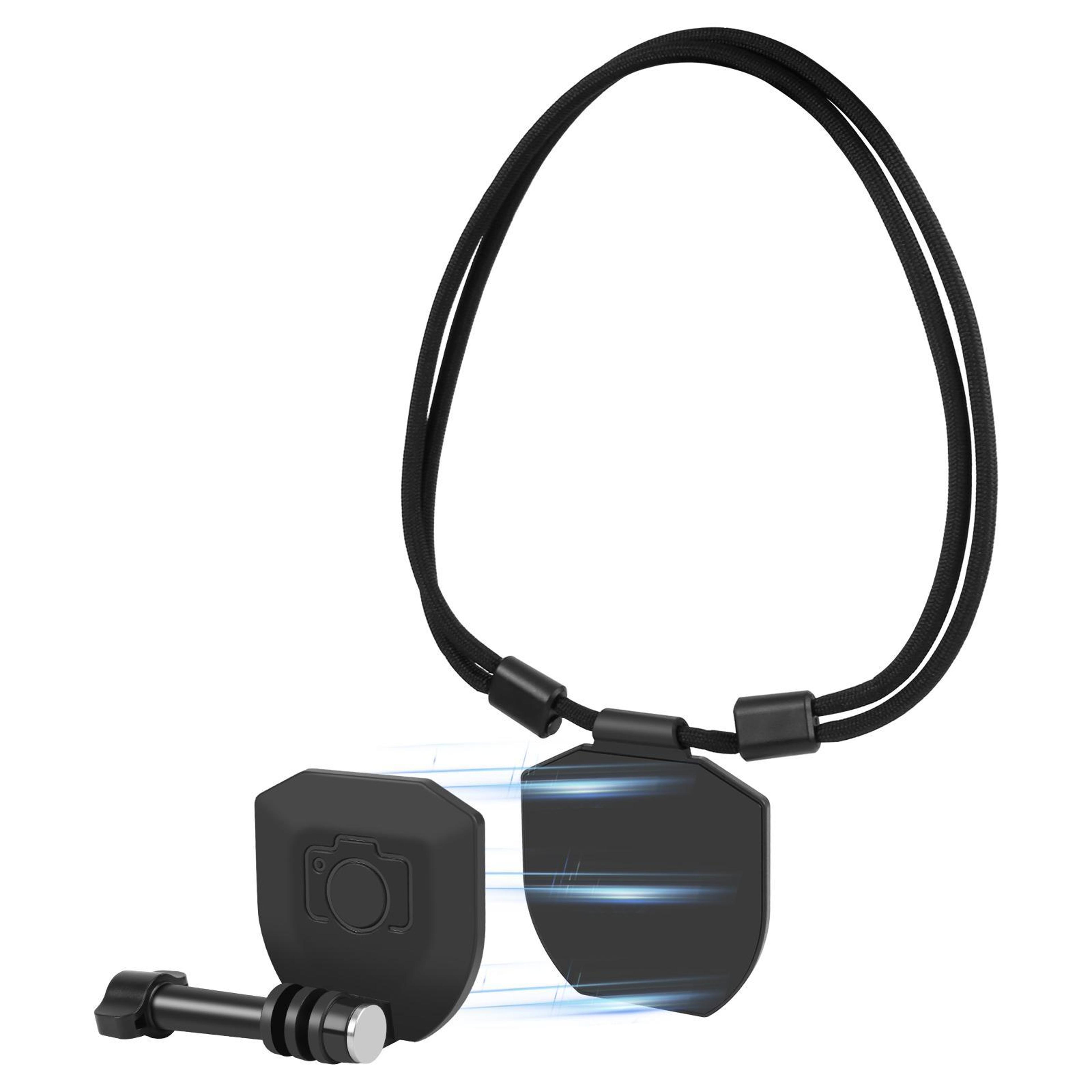 magnetic neck mount for action cameras hands free pov vlog holder