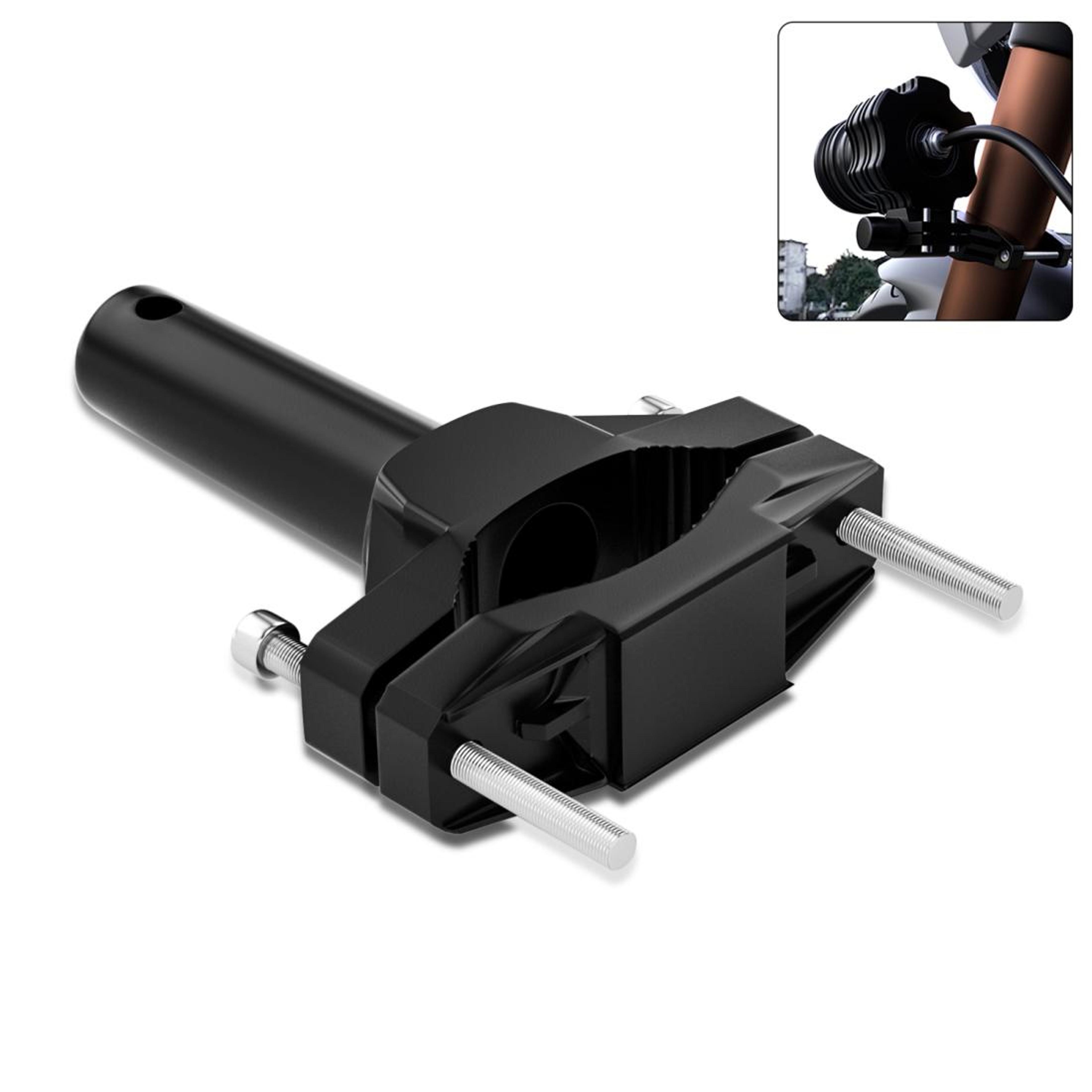 ultragrip motorcycle spotlight mount bracket shock absorbing aluminum clamp