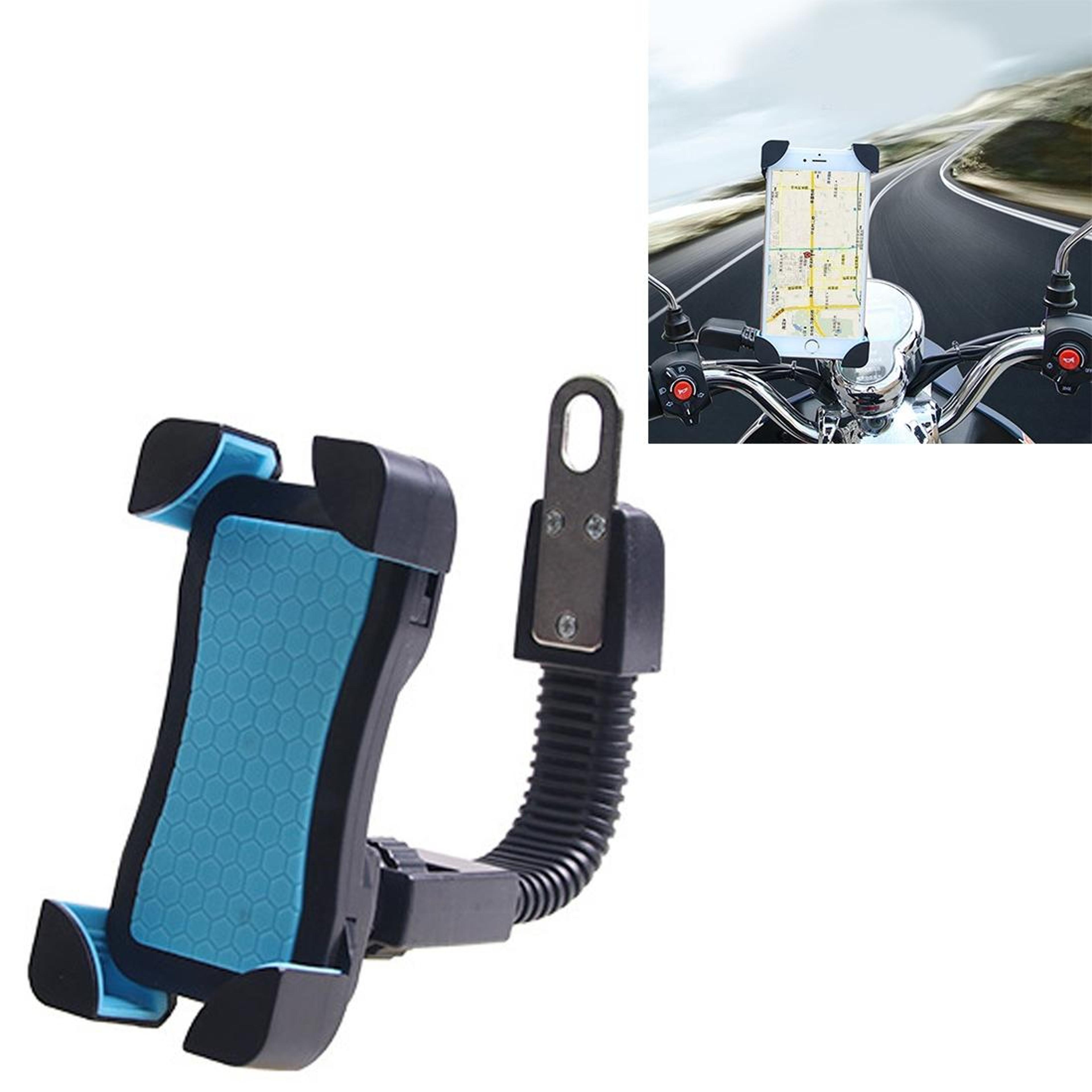 motorcycle & bike phone mount holder secure gps handlebar bracket