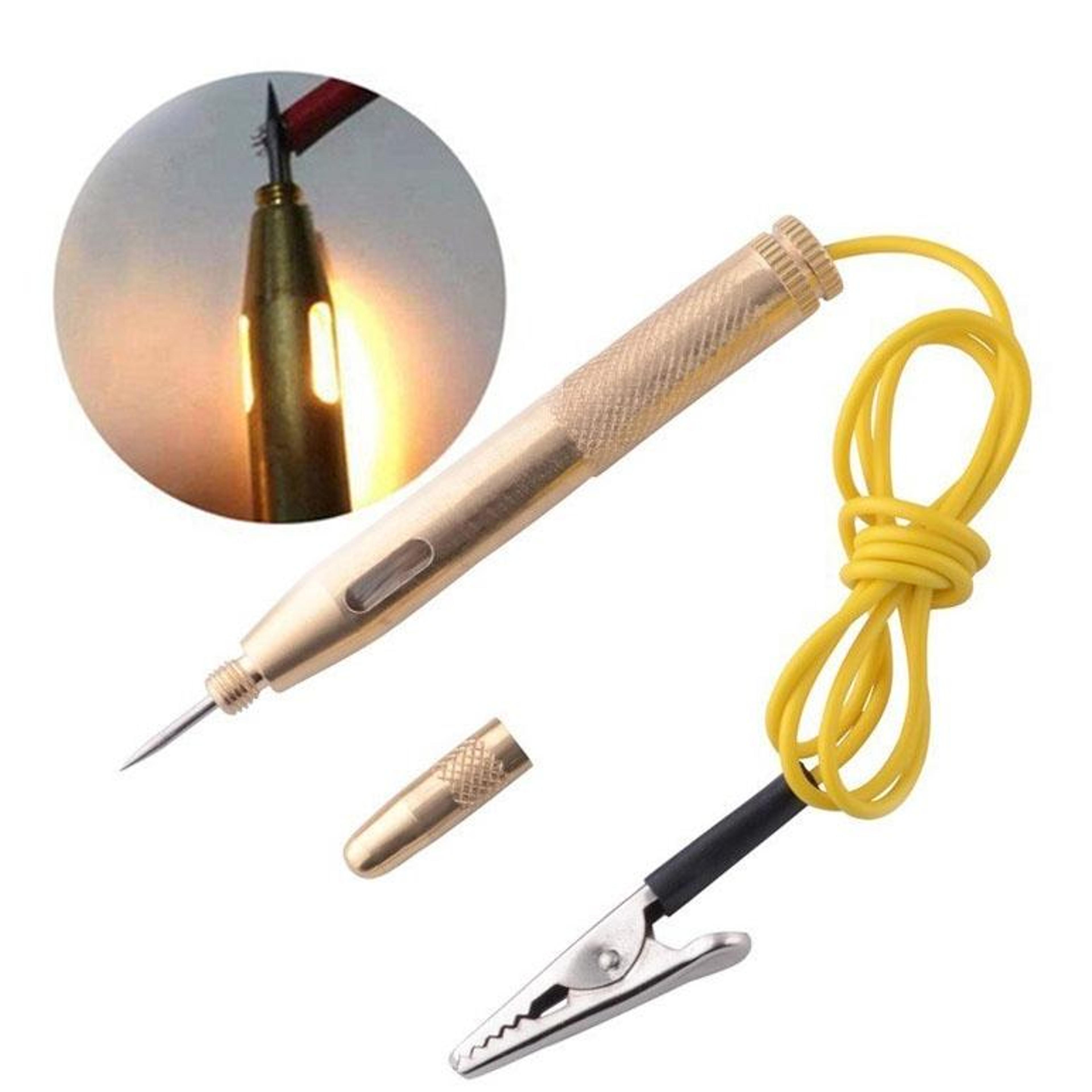 automotive circuit tester pen copper voltage test light probe set