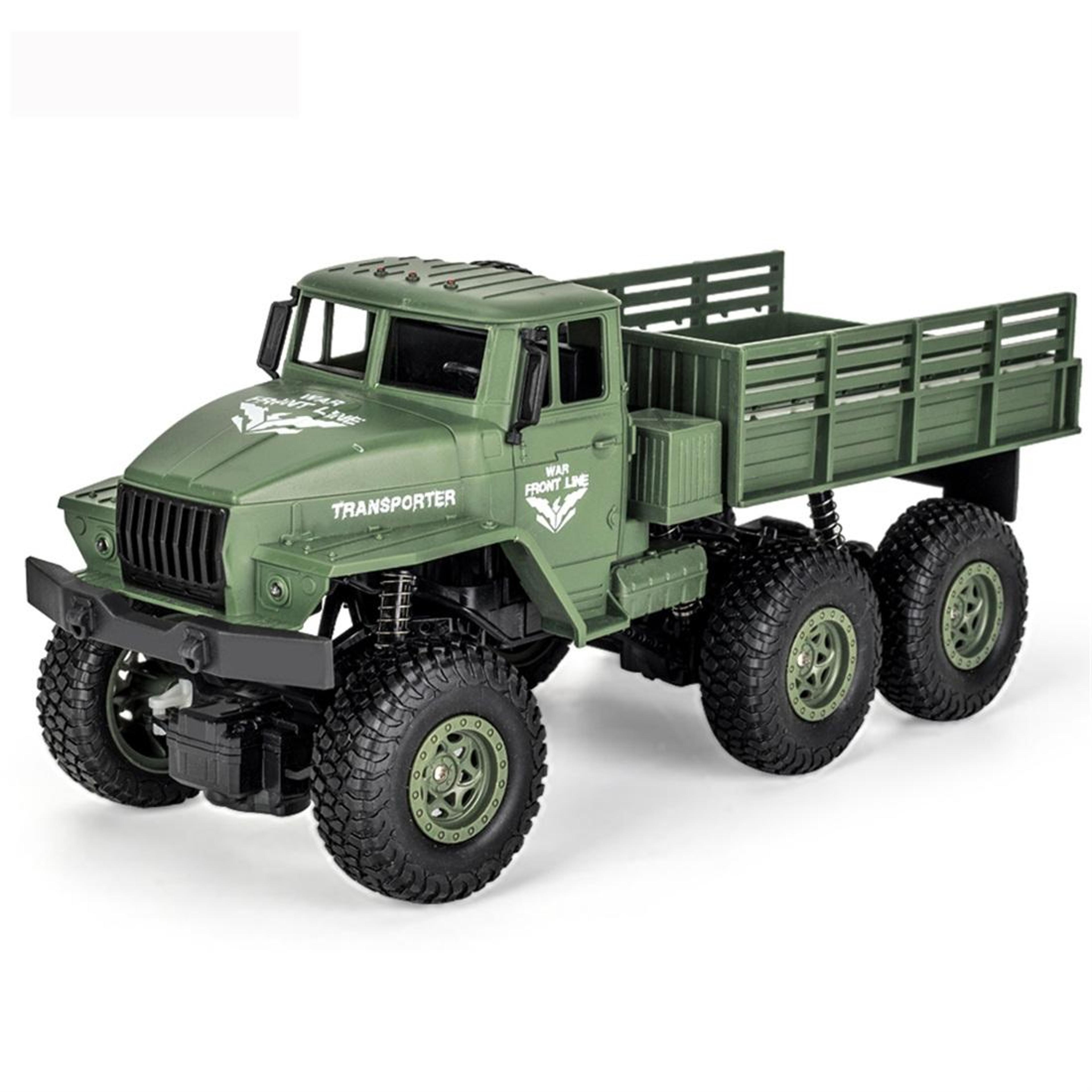 remote control military truck rc army truck six wheel off road toy