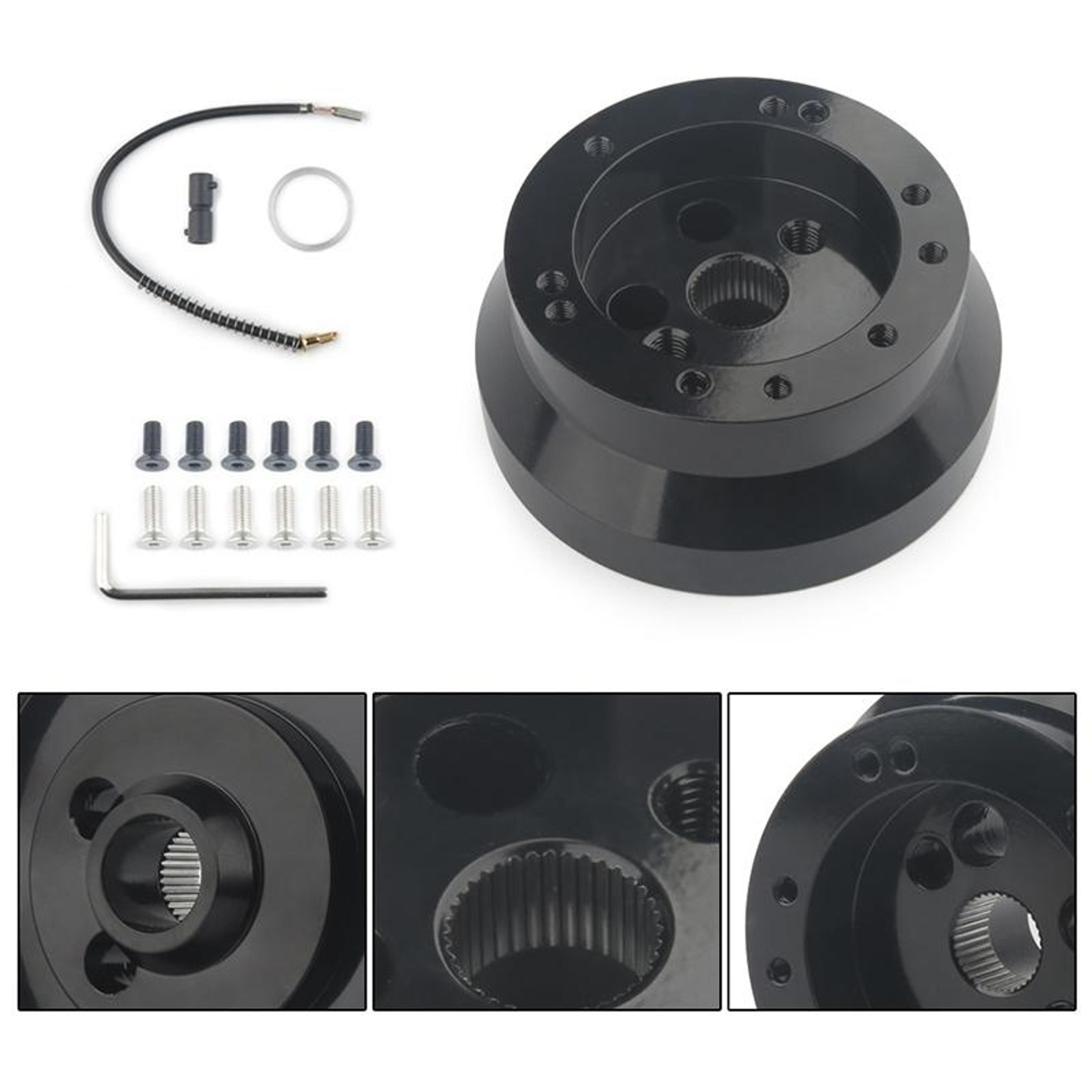 chevrolet steering wheel hub adapter polished aluminum hole mount for aftermarket steering wheels