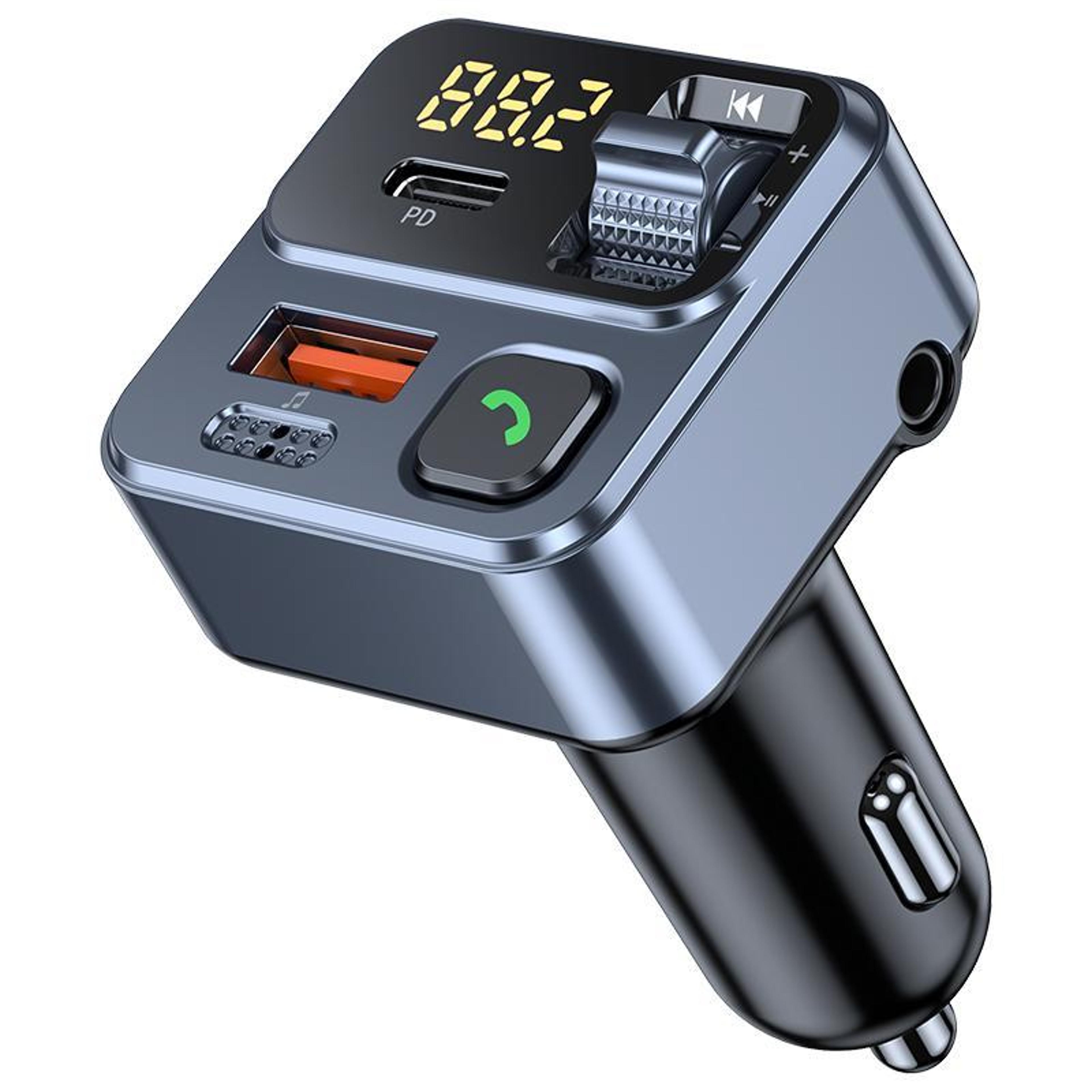 bluetooth fm transmitter car mp3 player wireless car charger with dual usb and hands free calling