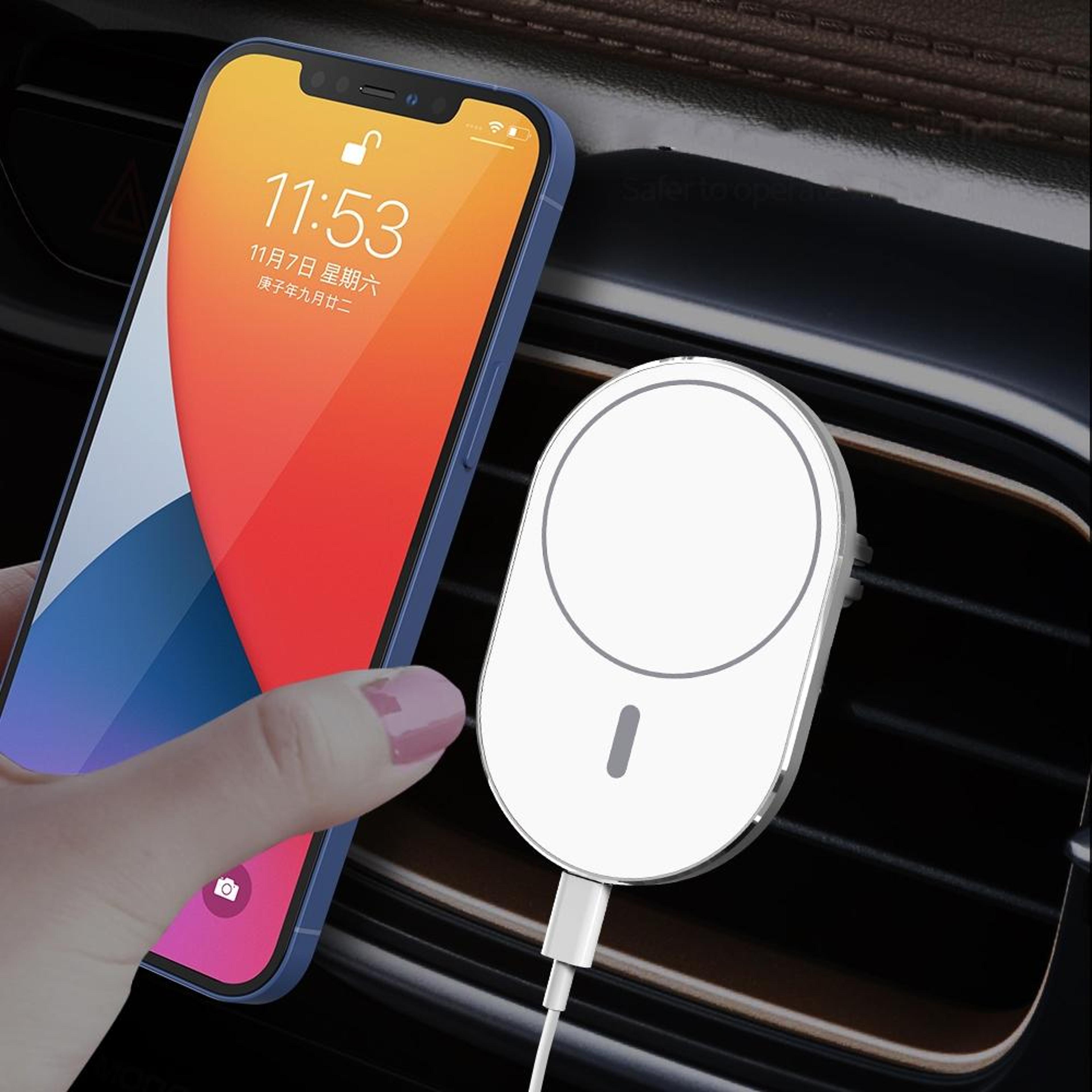 magsafe car charger magnetic wireless car charger air vent phone mount