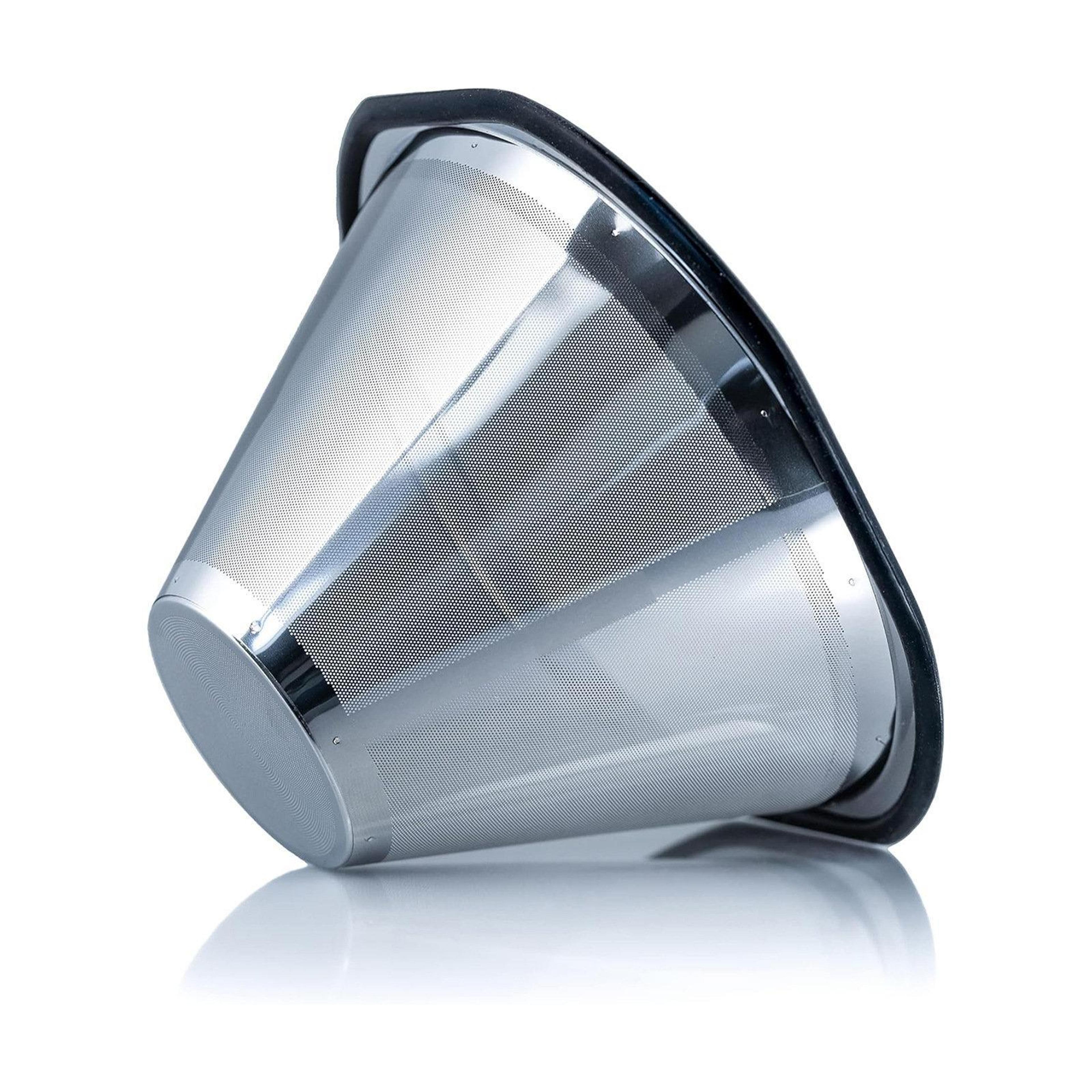 reusable stainless steel coffee filter for kalita wave 185 and oxo brew 8 cup pour over brewer