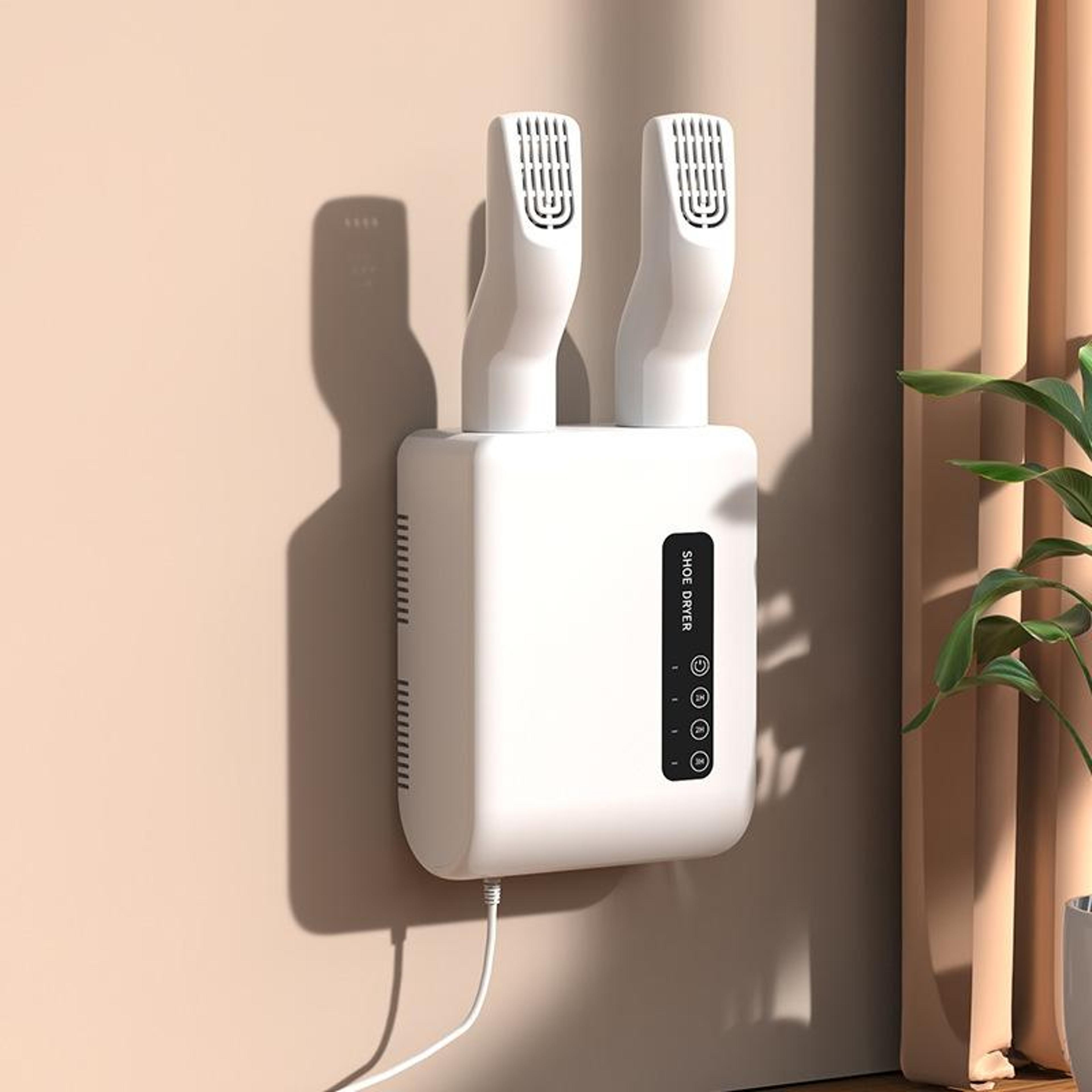 boot dryer wall mounted shoe dryer with rotating air outlet and timer