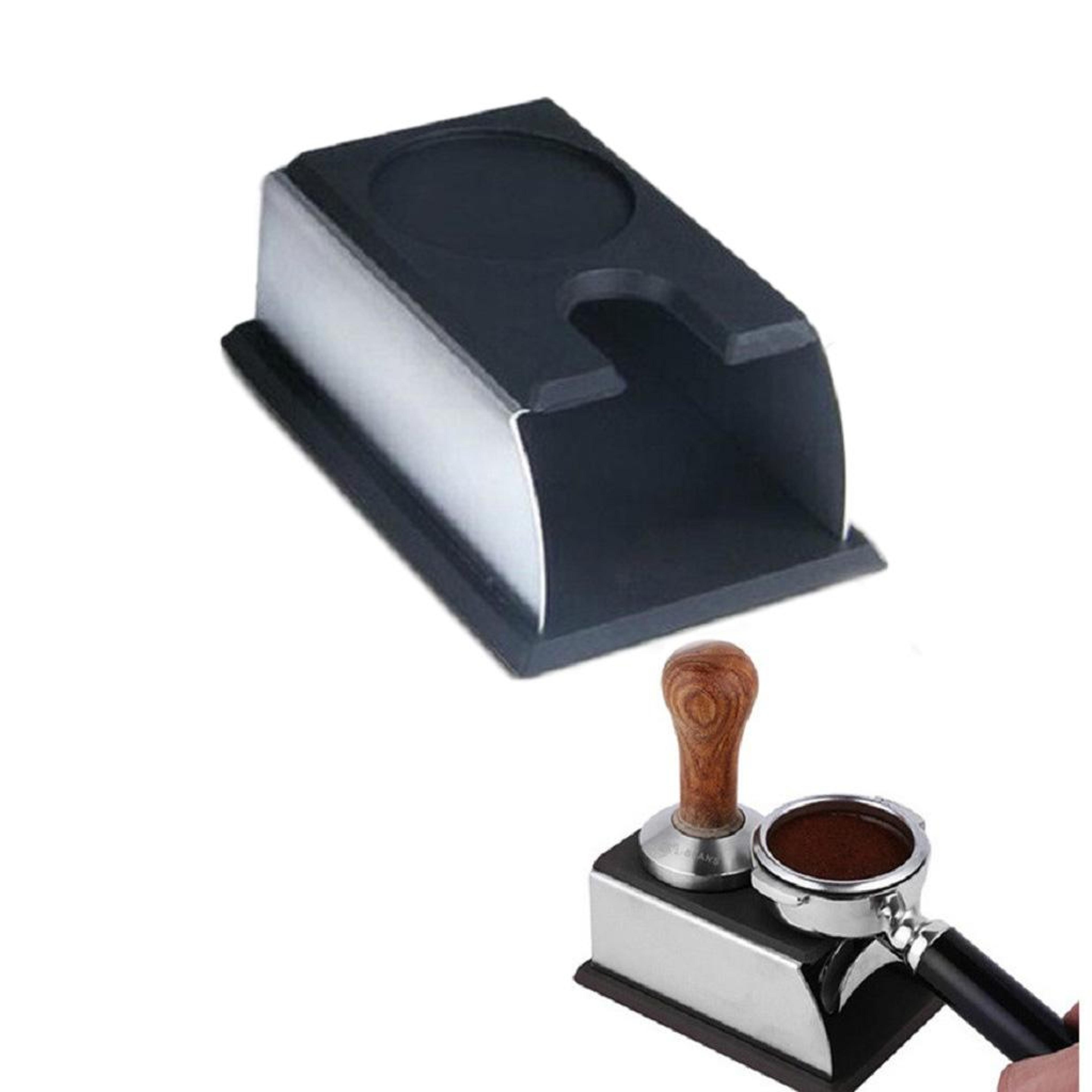 stainless steel espresso tamper stand with silicone base professional coffee tamper holder for baristas