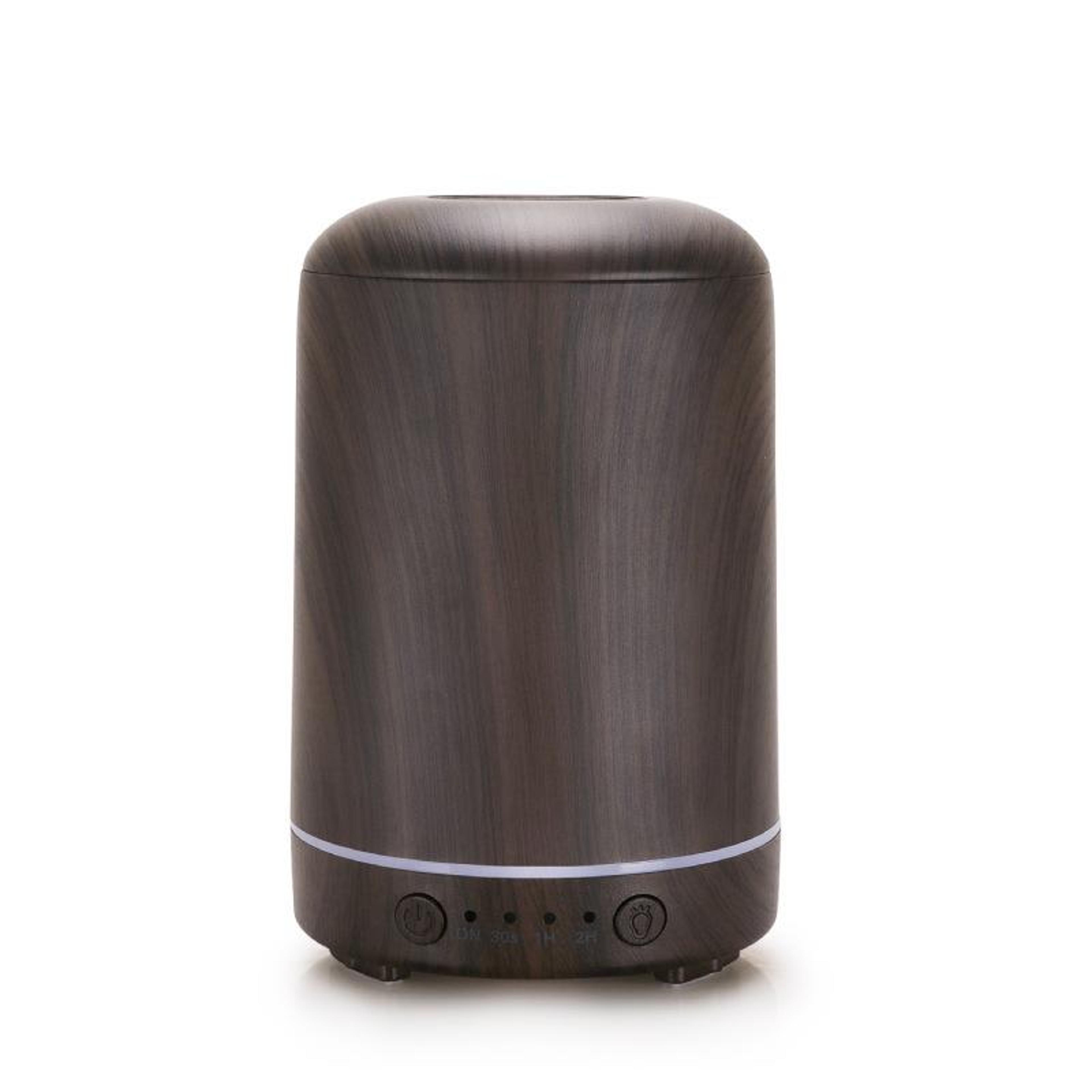 usb aroma diffuser wood grain cool mist humidifier with colorful led night light