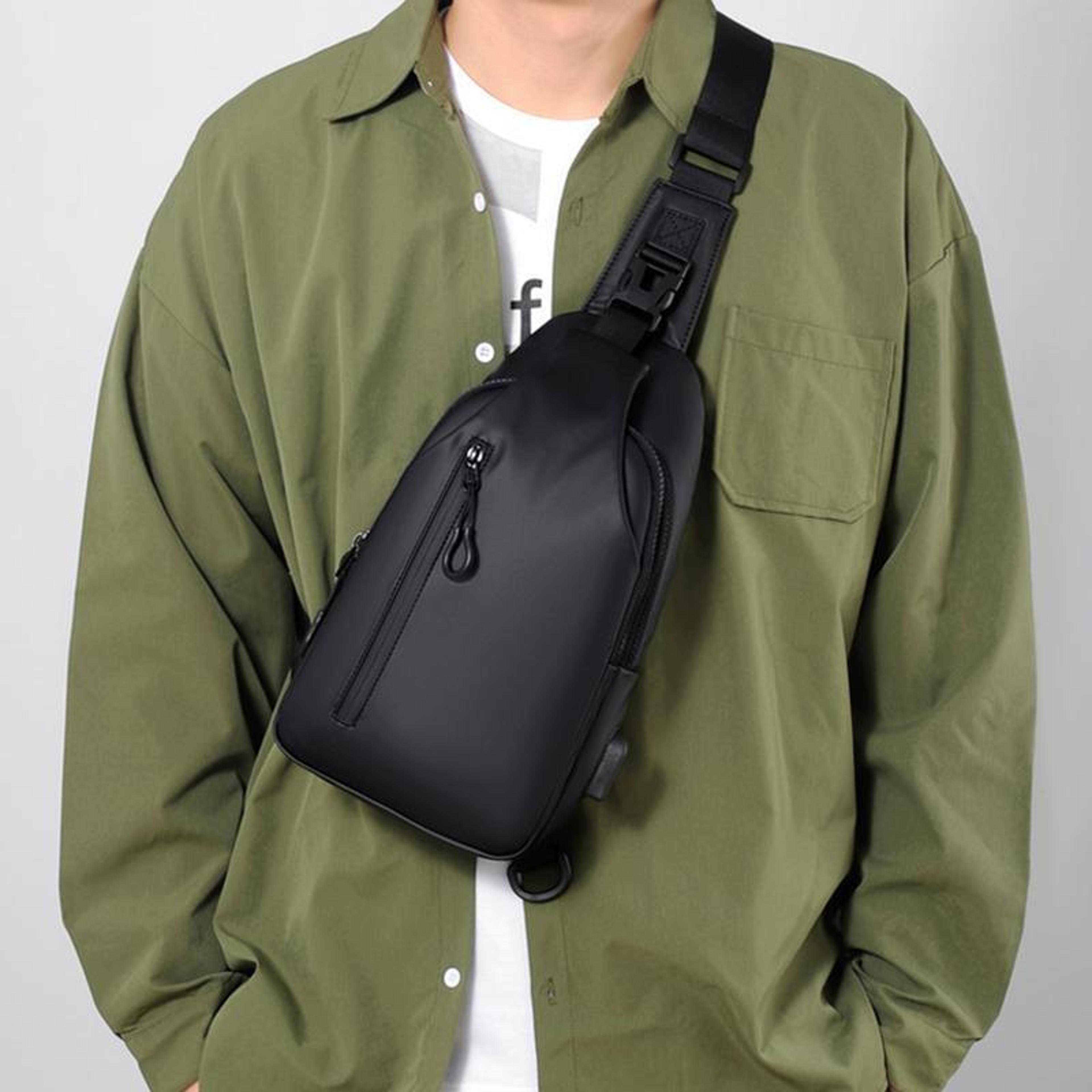 waterproof chest bag large capacity crossbody sling bag for travel hiking and everyday use