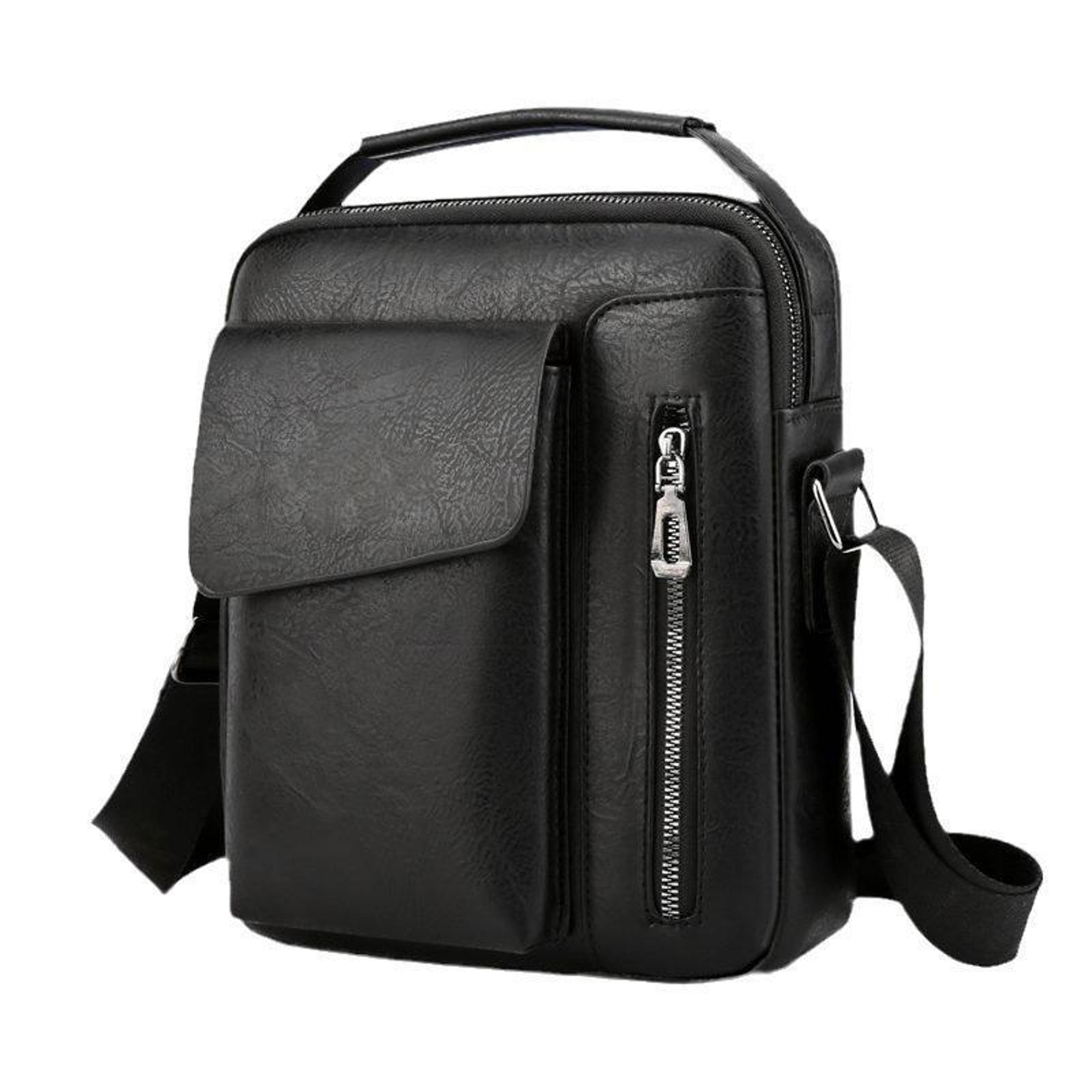 vintage mens shoulder bag large capacity business messenger bag casual crossbody satchel