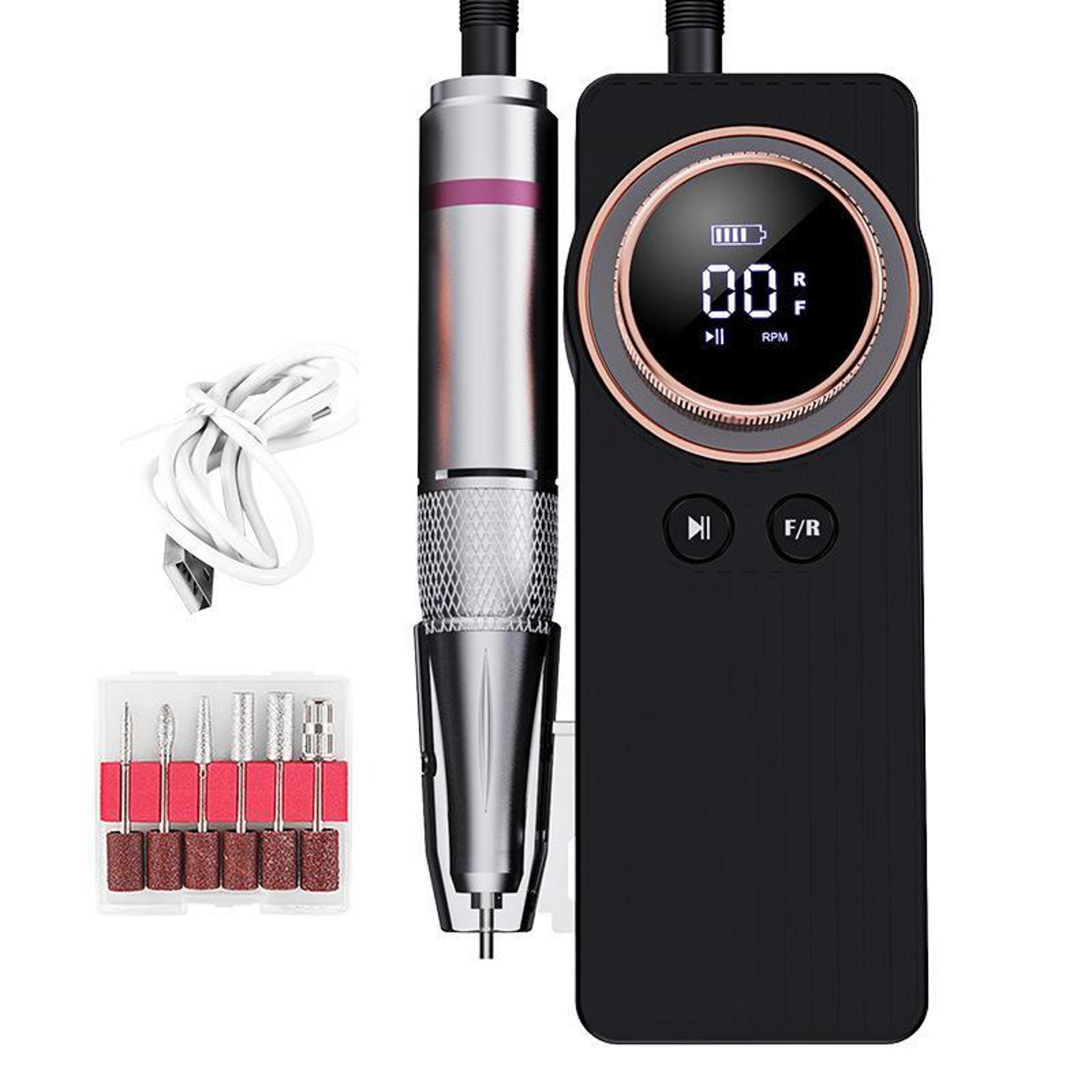 rechargeable nail drill portable electric nail file for professional nail care