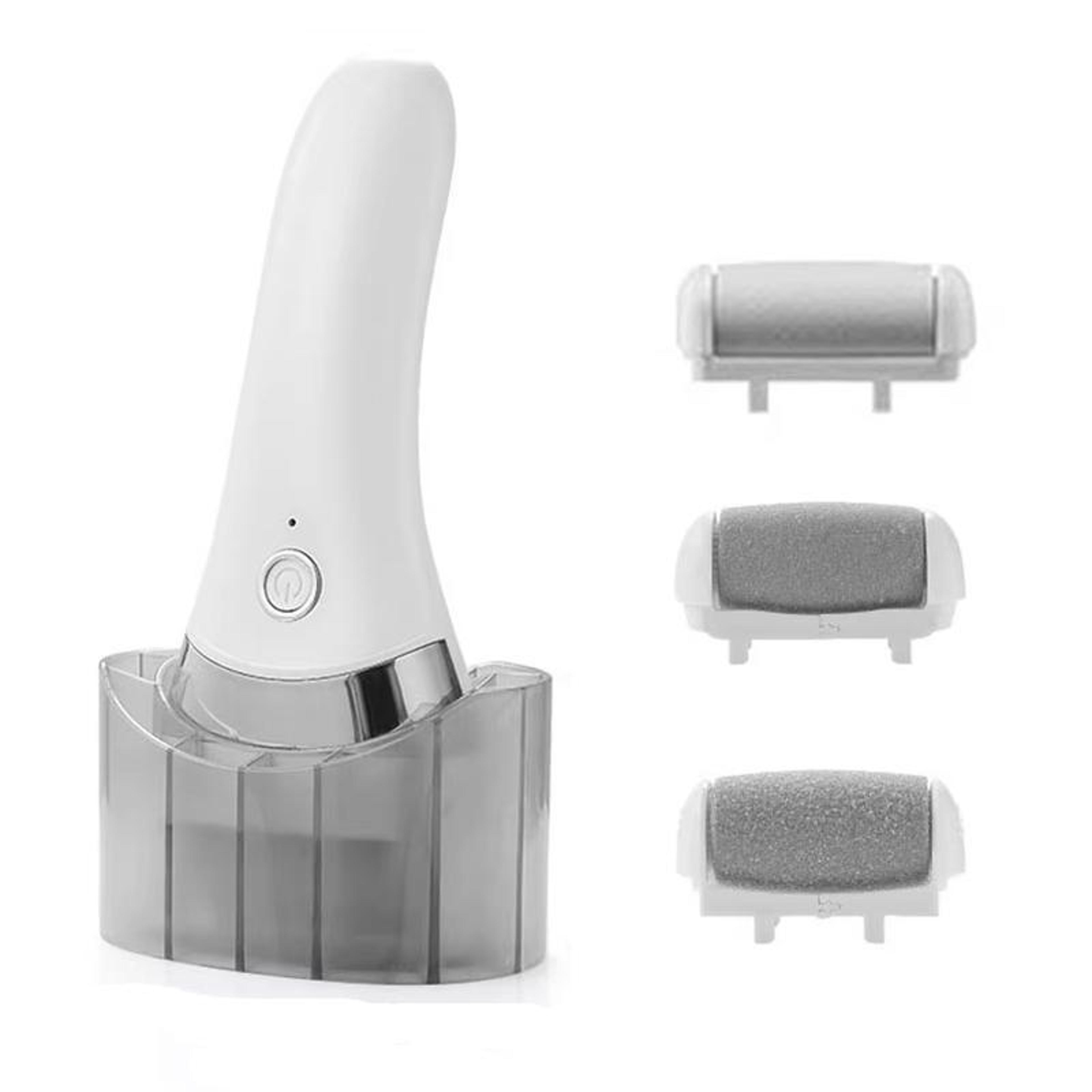 electric callus remover for feet rechargeable foot file with speed settings, coarse/medium/fine grinding heads