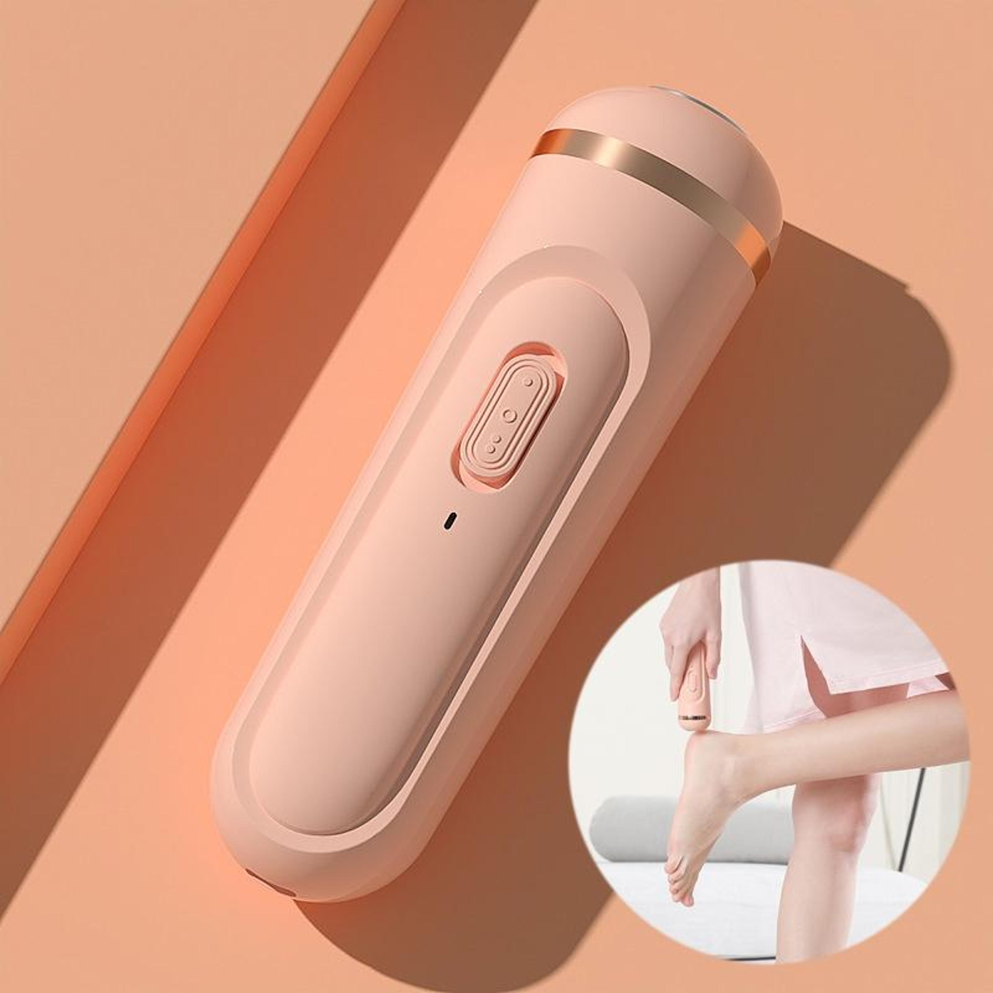 rechargeable electric foot file callus remover pedicure kit with grinding heads