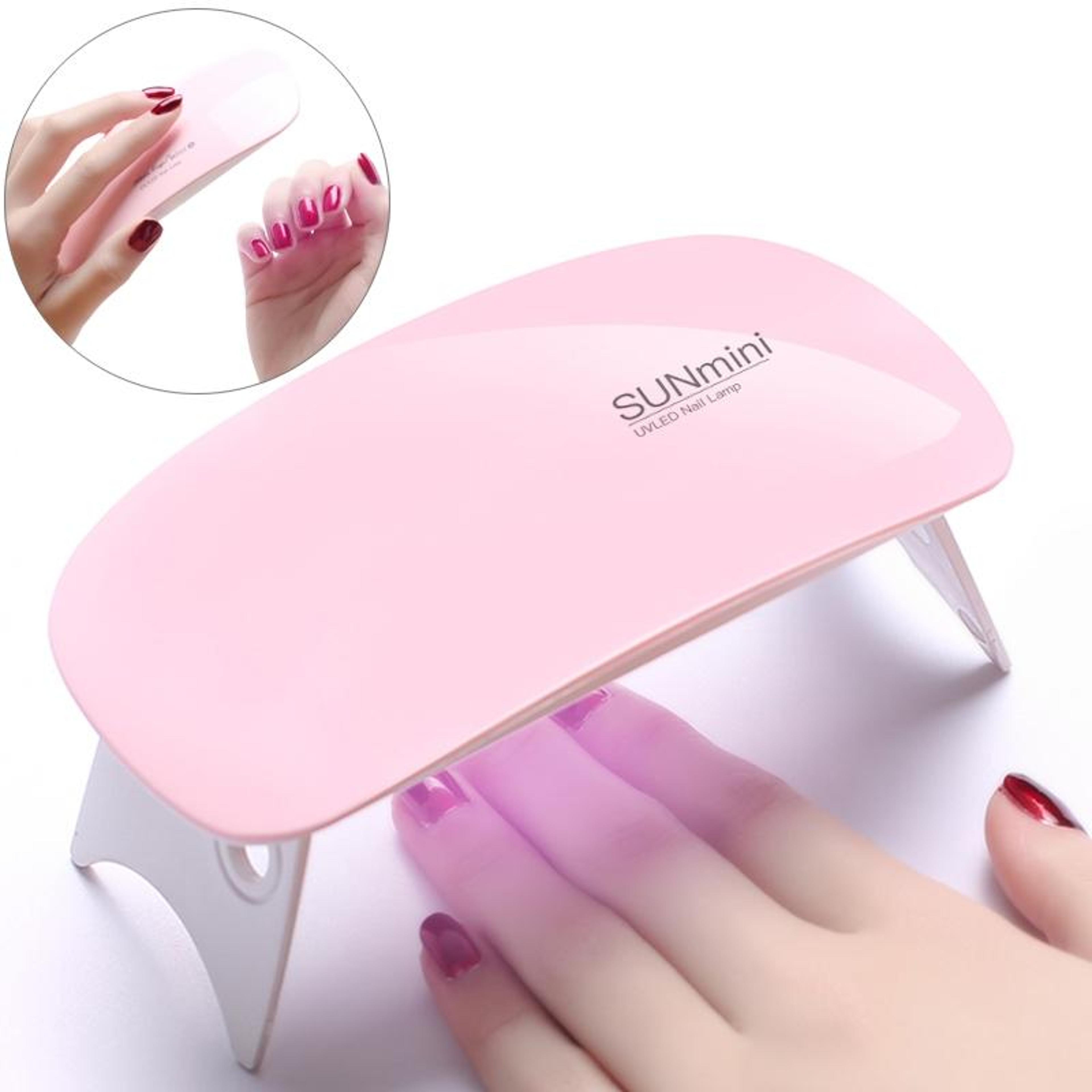 sun mini uv led nail lamp portable gel nail dryer usb curing light for home and travel