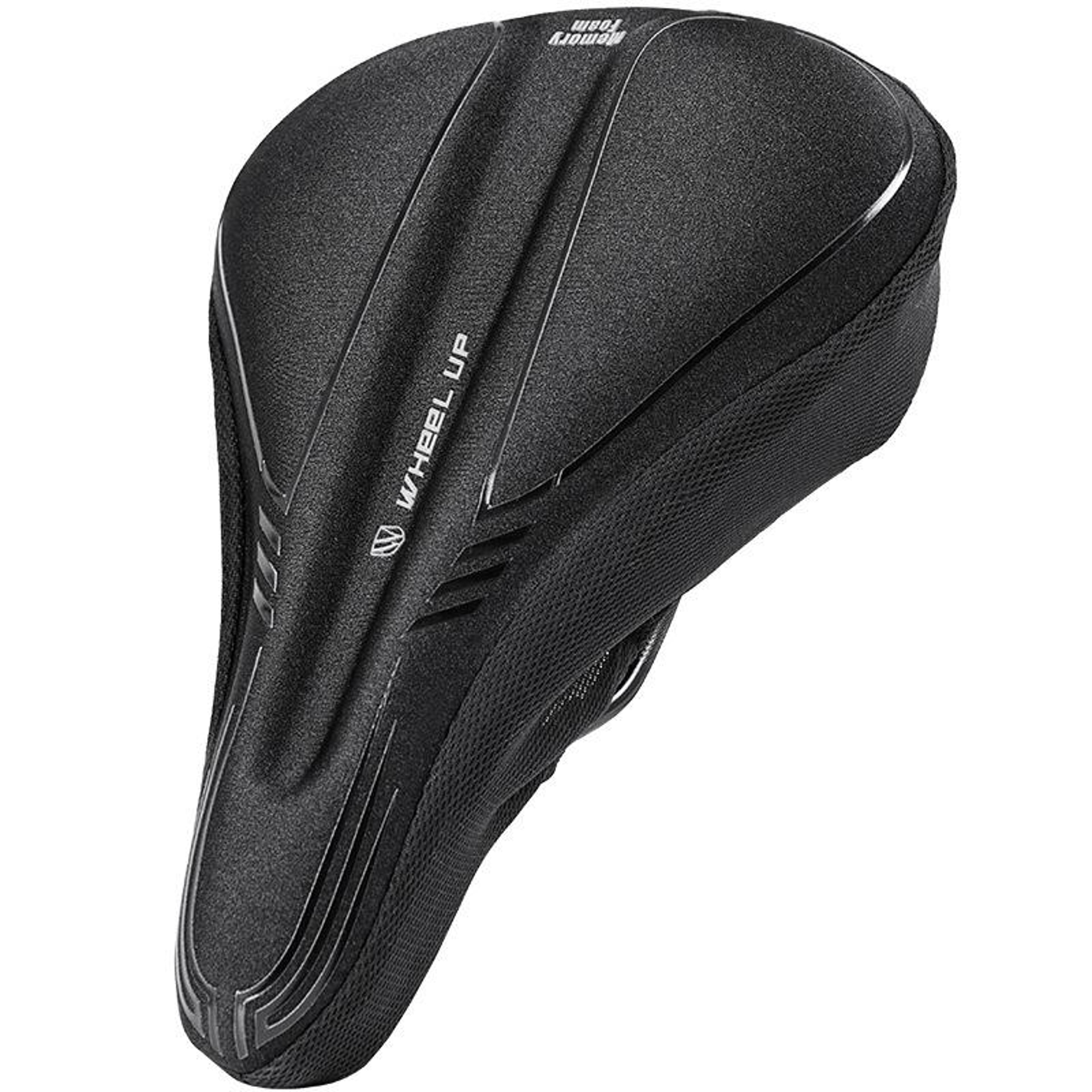 wheel up bike seat cushion cover memory foam bicycle saddle cover for mountain road and exercise bikes