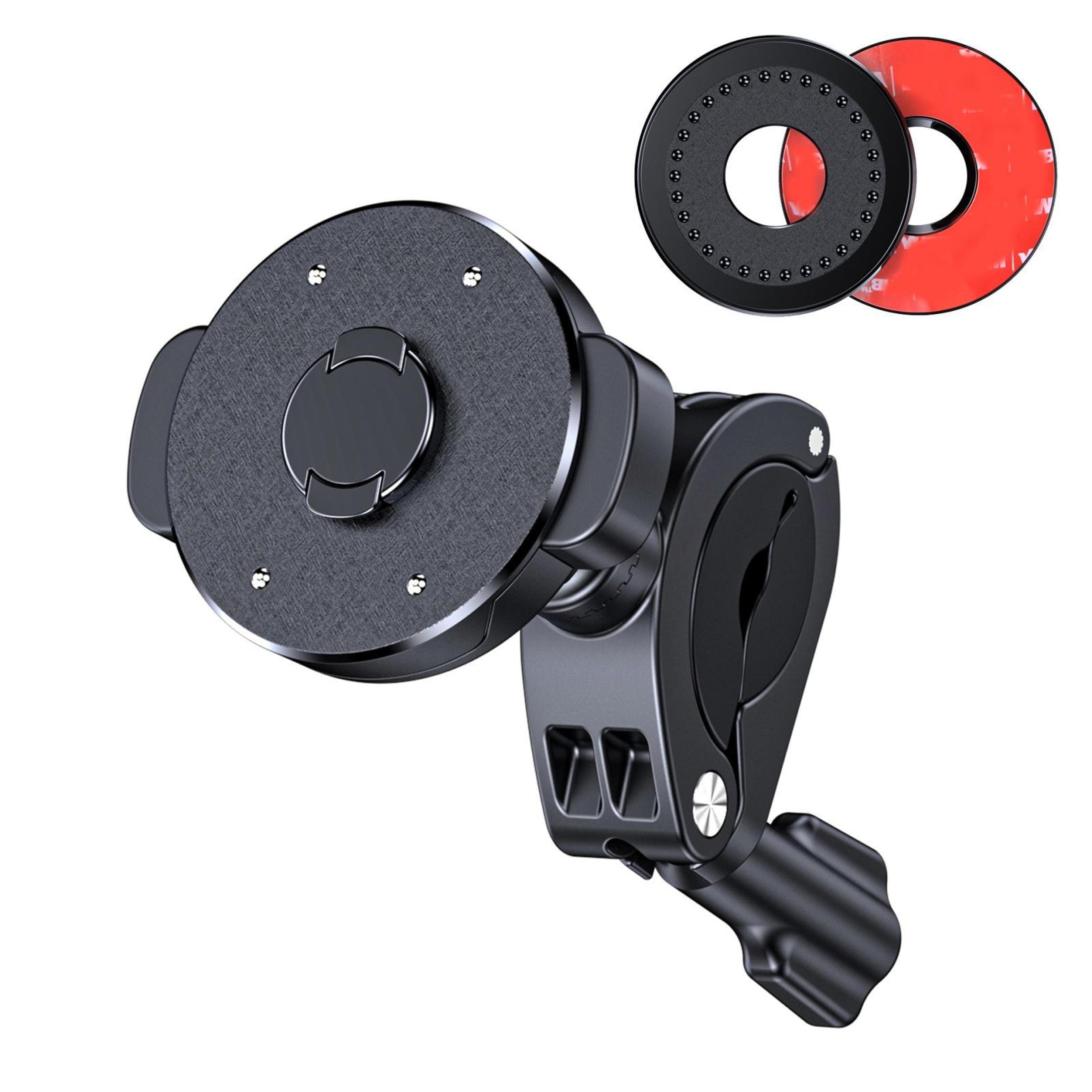 bike phone mount magnetic snap lock motorcycle phone holder for bicycle handlebars