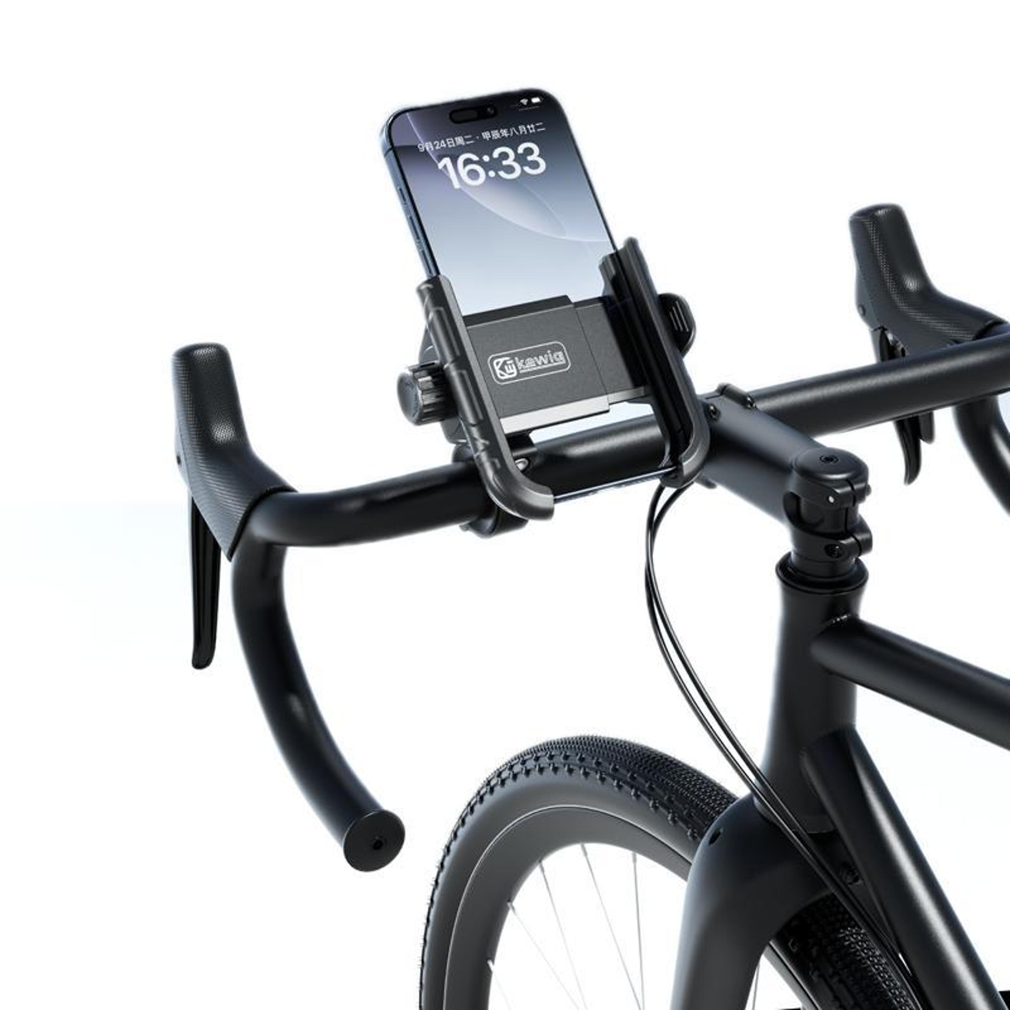 motorcycle phone mount 360 rotating bike phone holder with camera friendly quick release