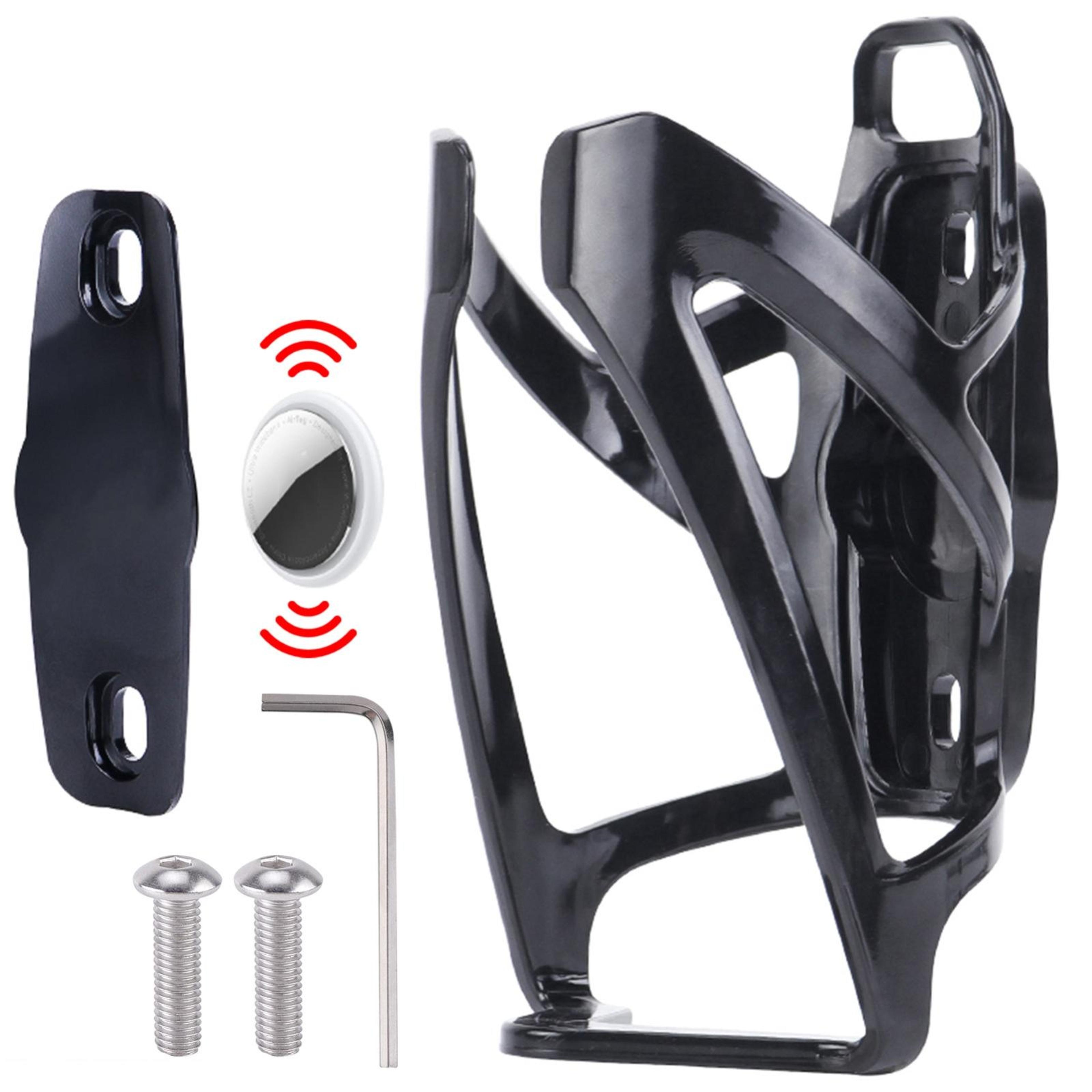 hidden airtag bike mount water bottle cage anti theft bike tracker holder for airtag