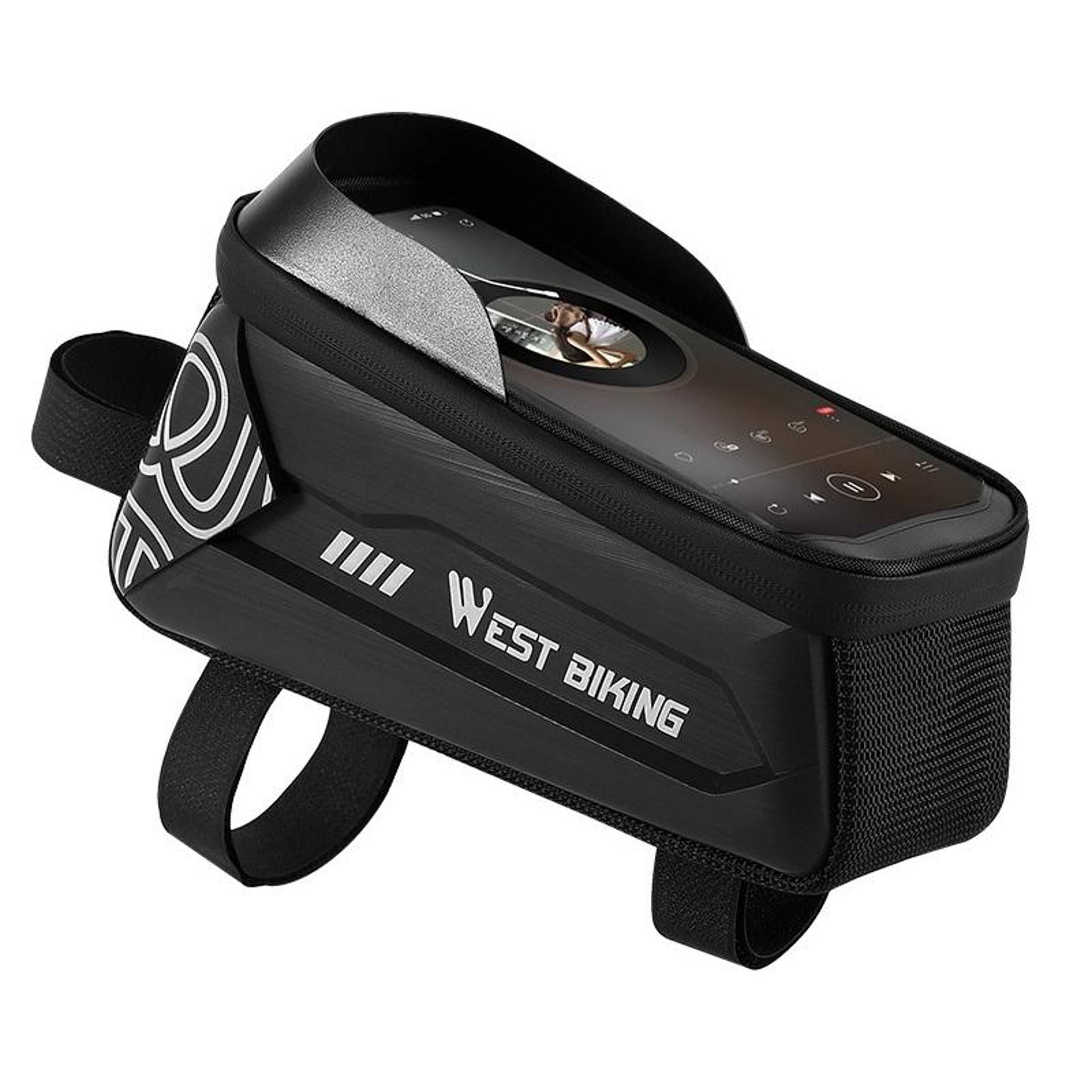 bike frame bag hard shell bike phone holder for smartphones