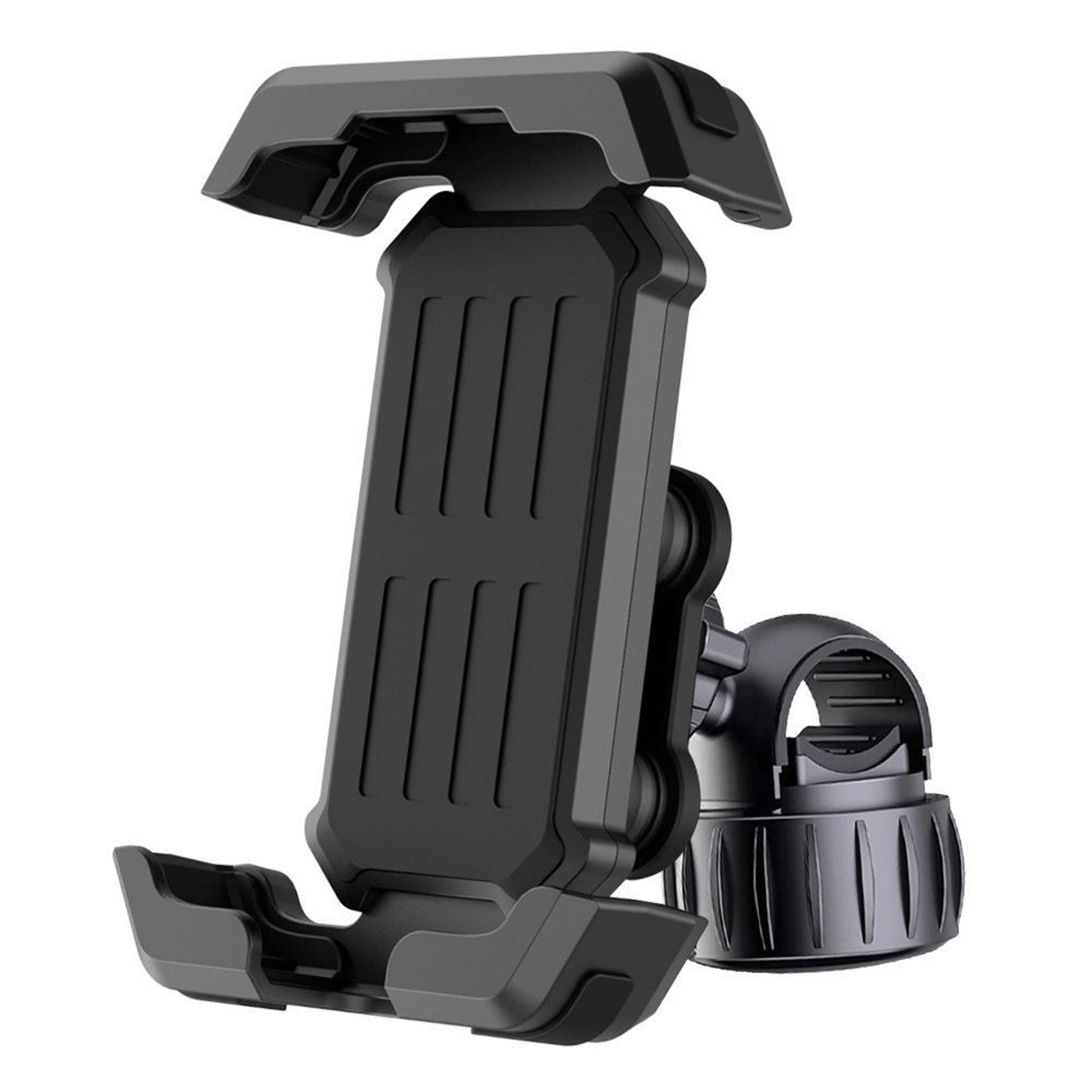 shock absorbing bike phone mount universal motorcycle phone holder with secure knob handlebar base