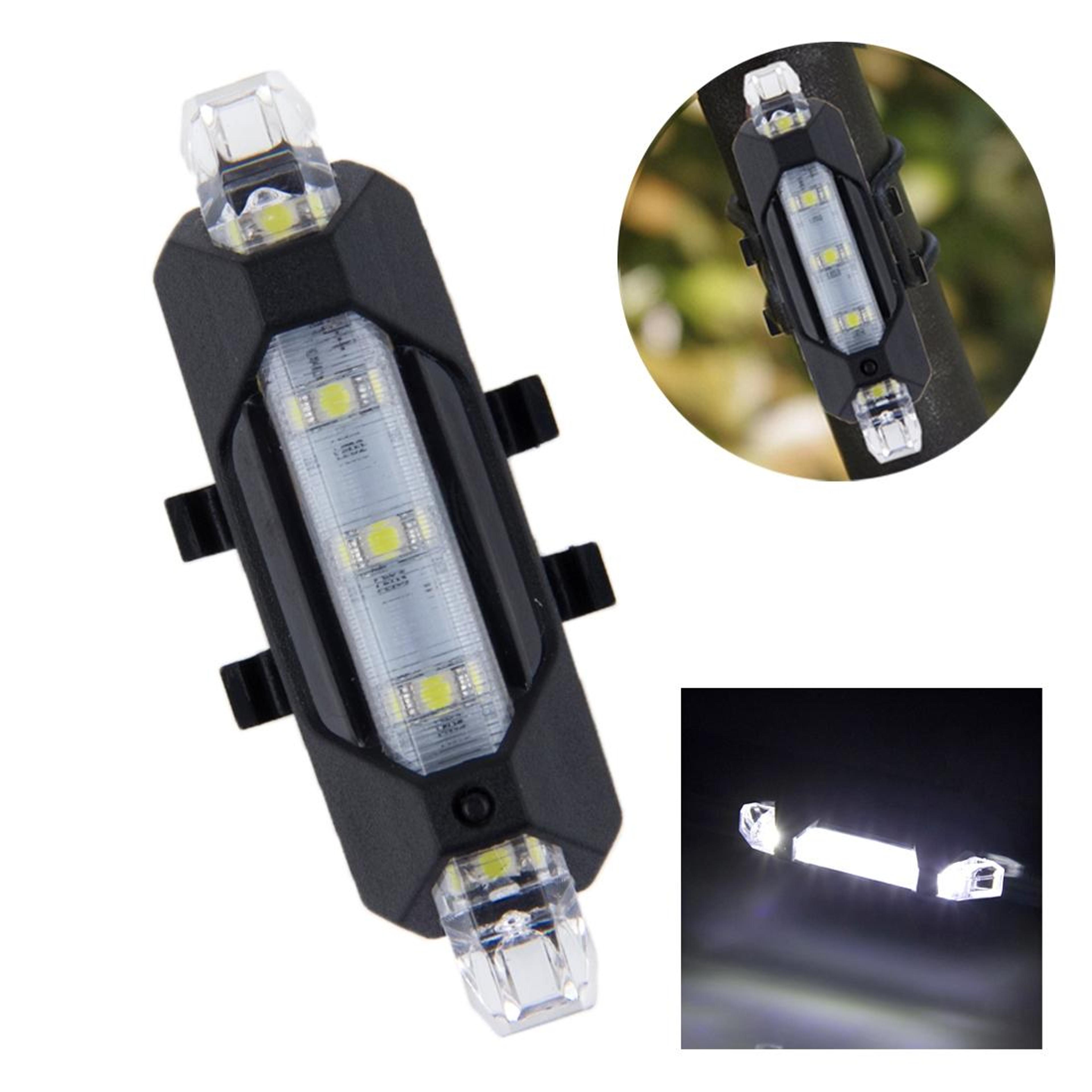 usb rechargeable led bike taillight waterproof detachable bike safety light