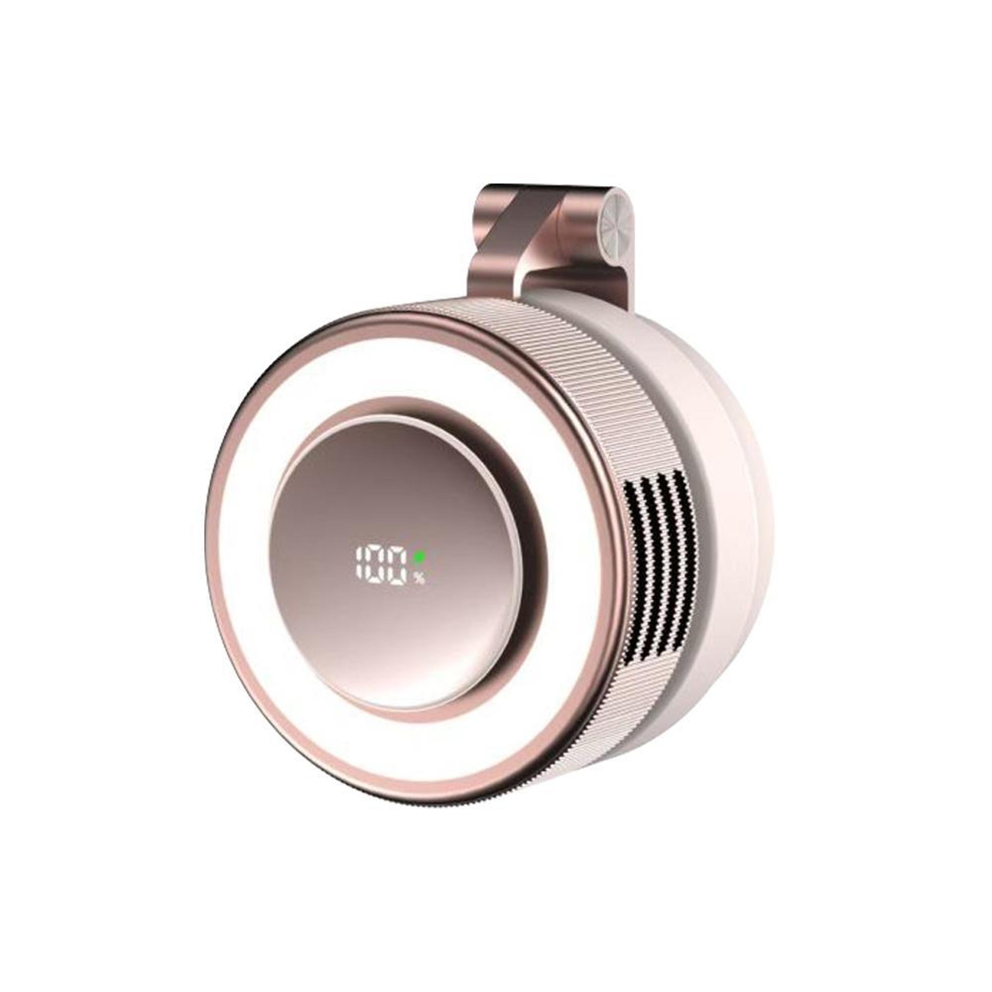 mini magnetic fan with led fill light portable rechargeable desk fan