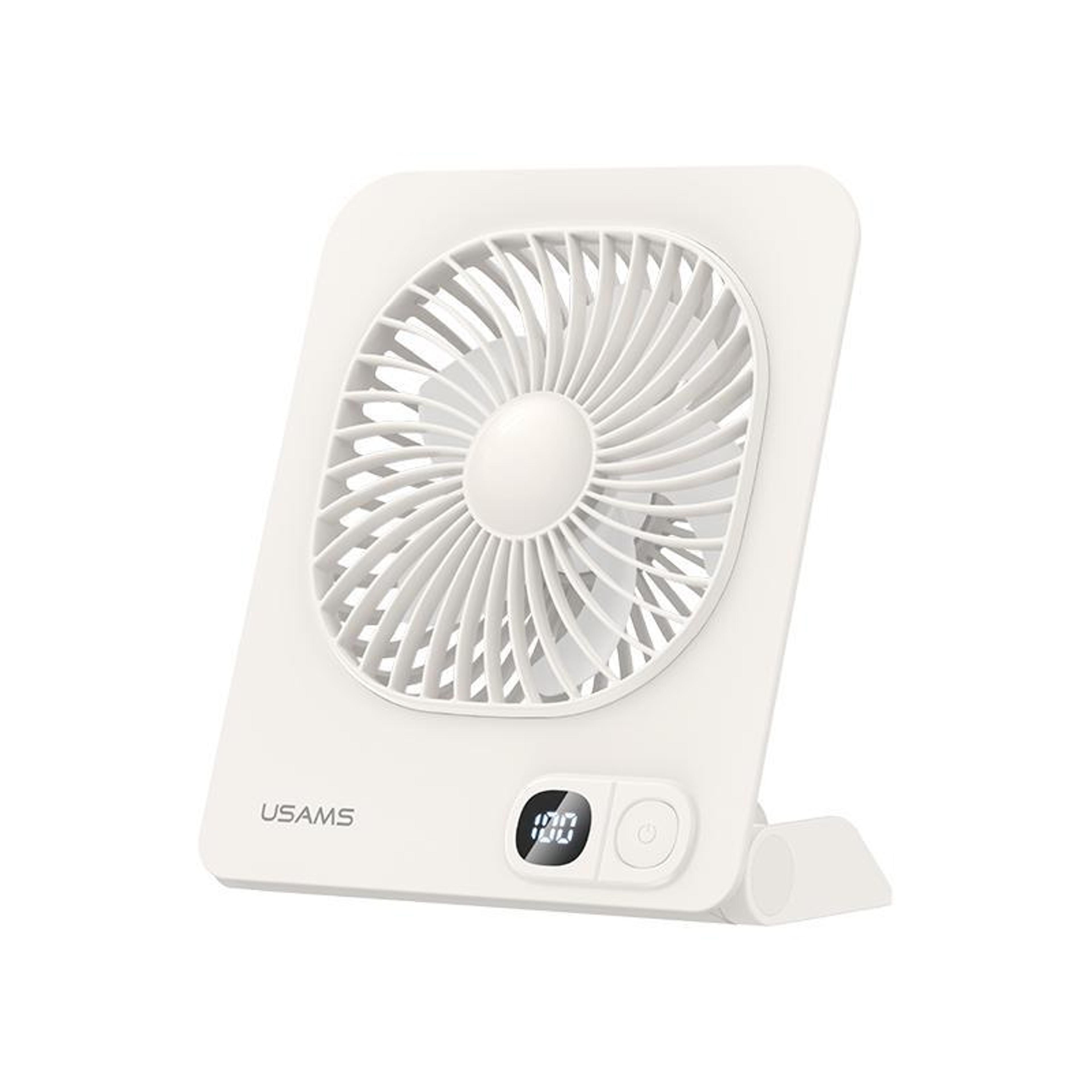 magnetic desktop fan with digital display rechargeable portable desk fan