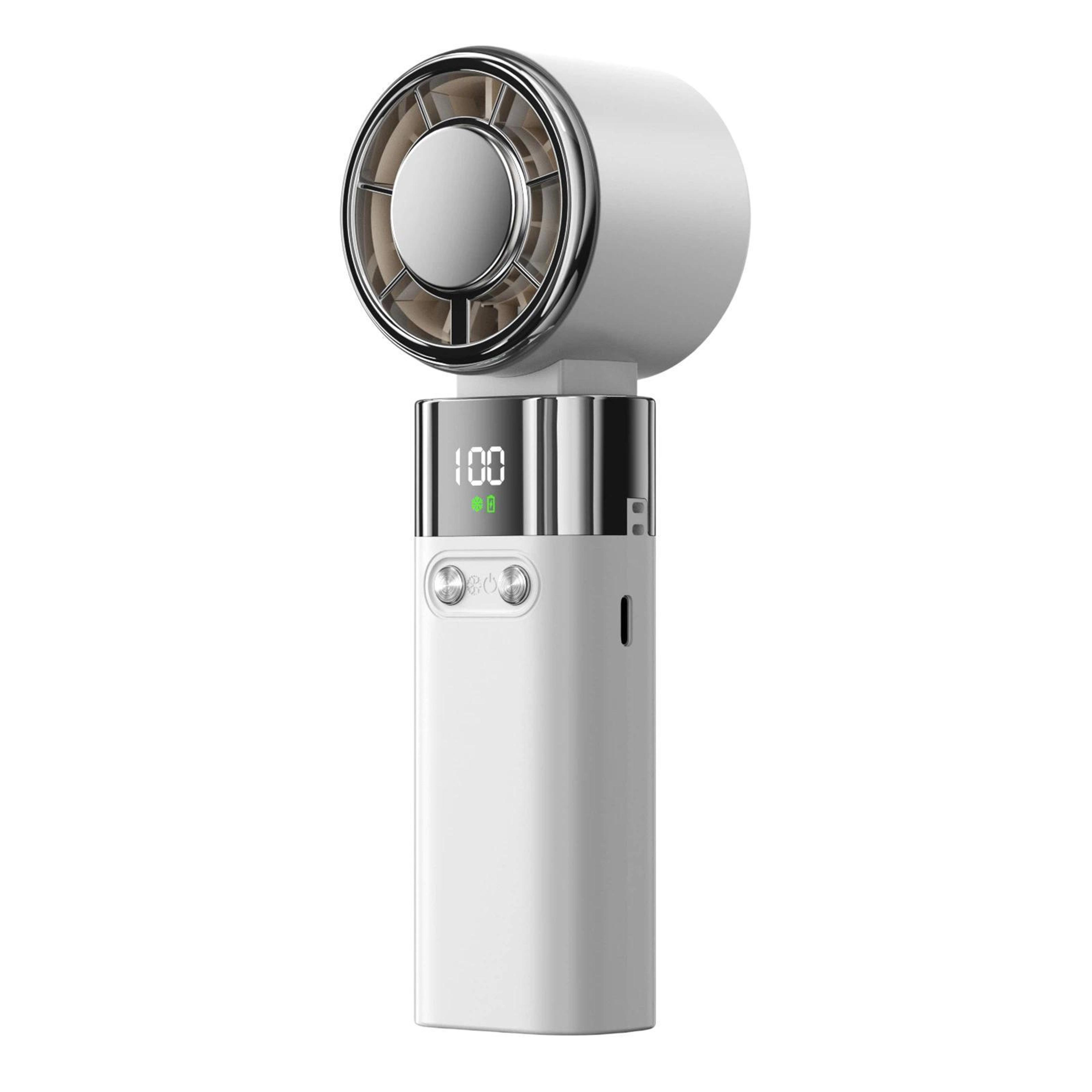 handheld ice cooling fan with speed control usb rechargeable portable fan