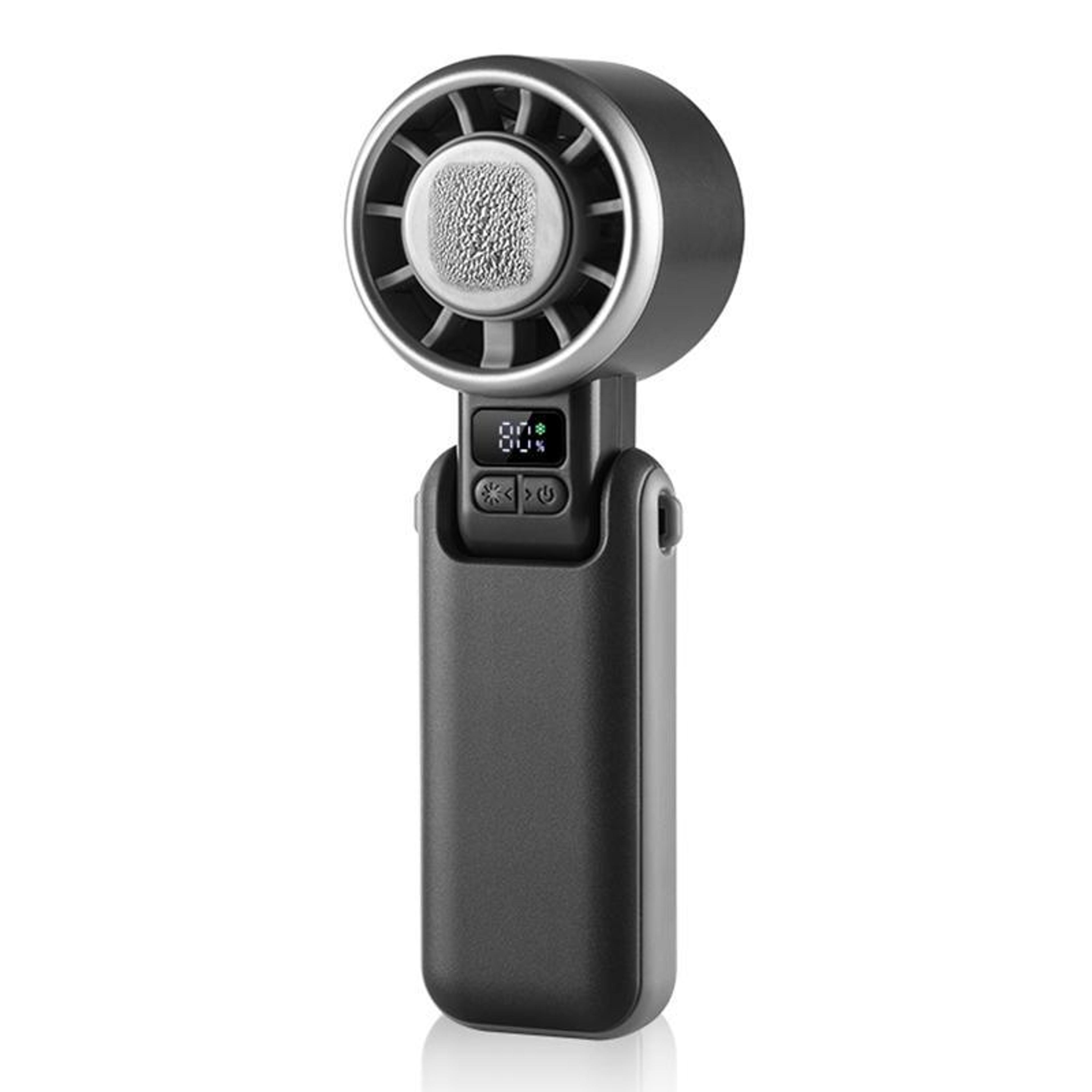 handheld cooling fan with digital display, semiconductor cooling & speed usb rechargeable fan