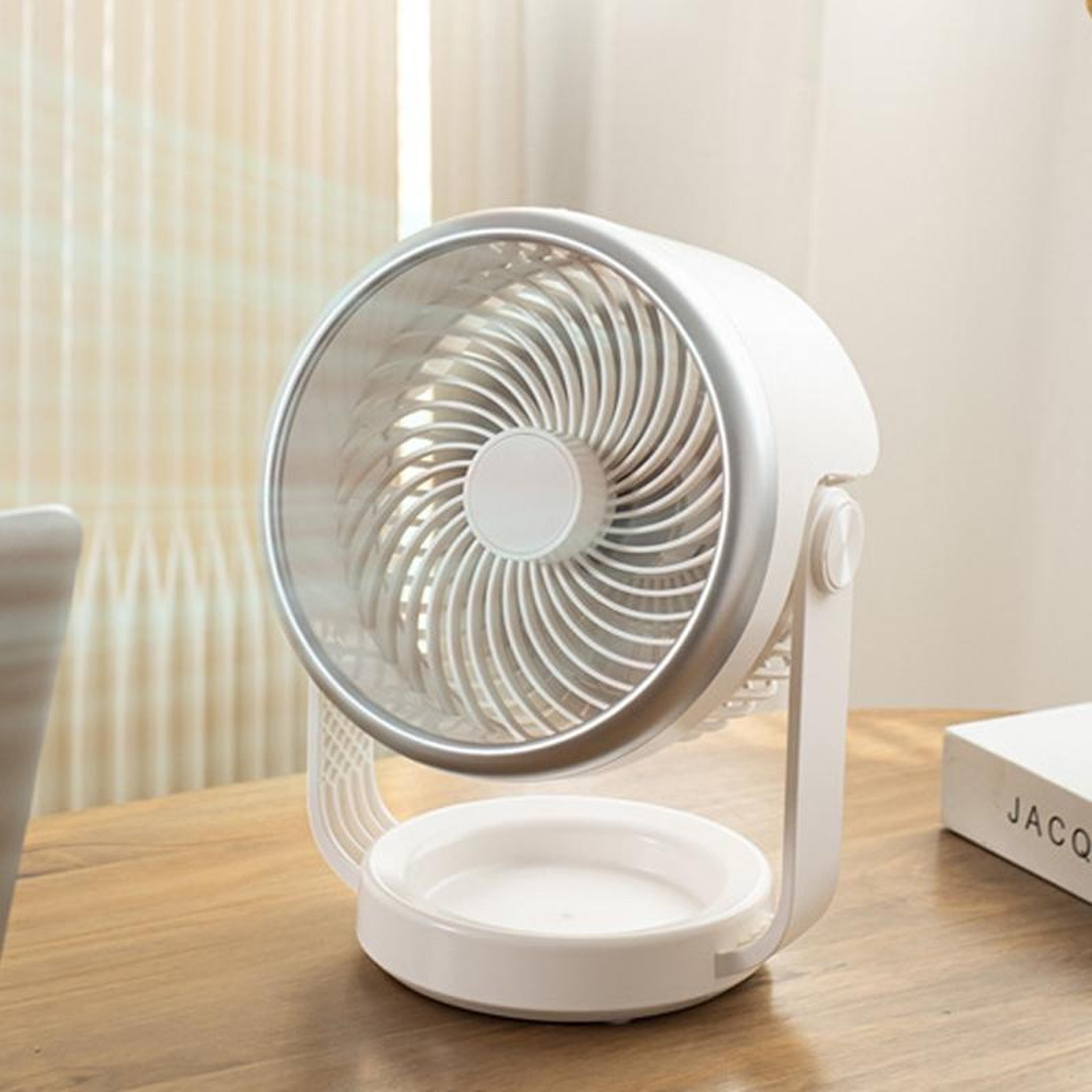 usb desk fan rechargeable quiet desktop air circulator for home office travel