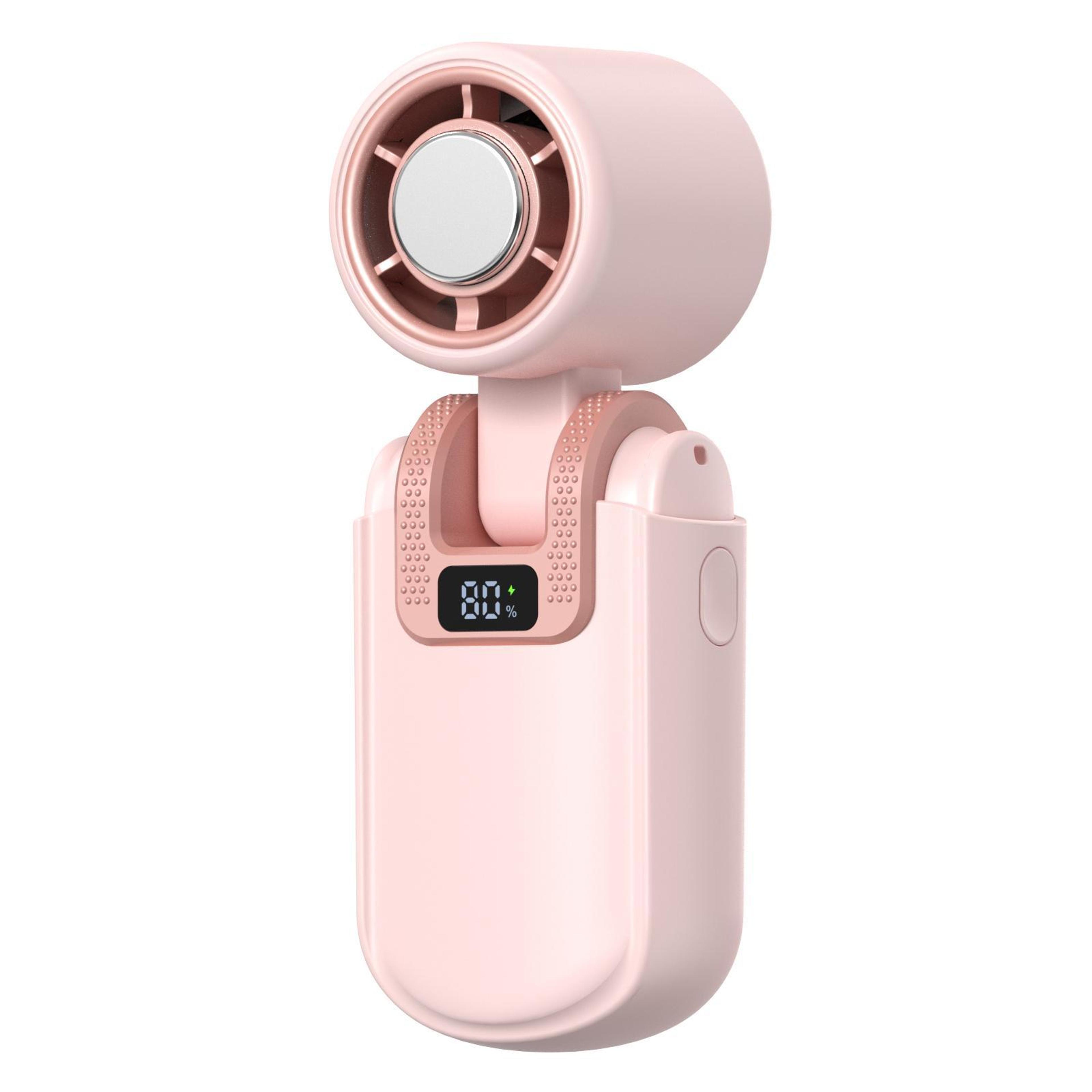 portable handheld fan with digital display rechargeable usb mini cooling fan