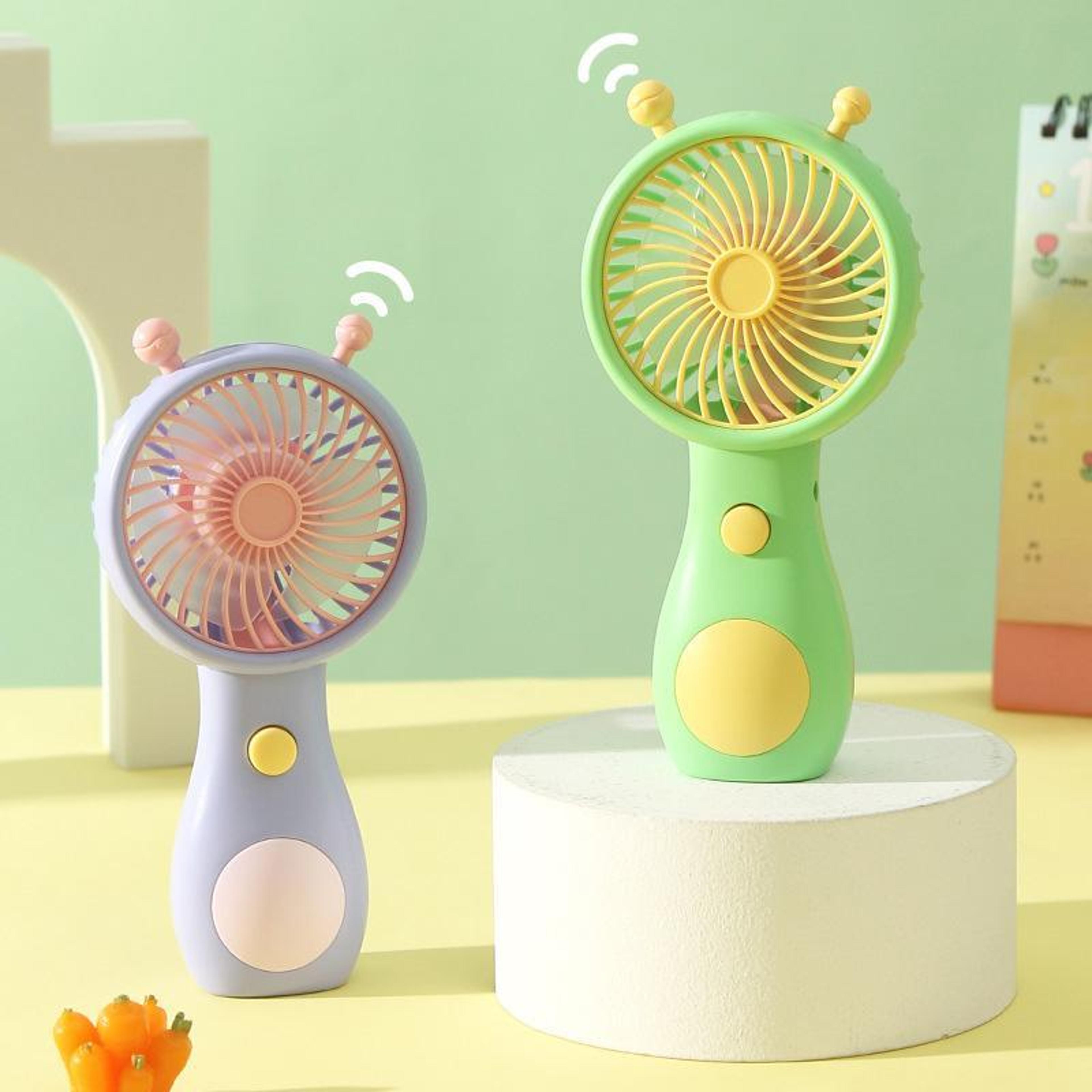 cute snail mini handheld fan usb rechargeable portable pocket fan for travel and everyday cooling