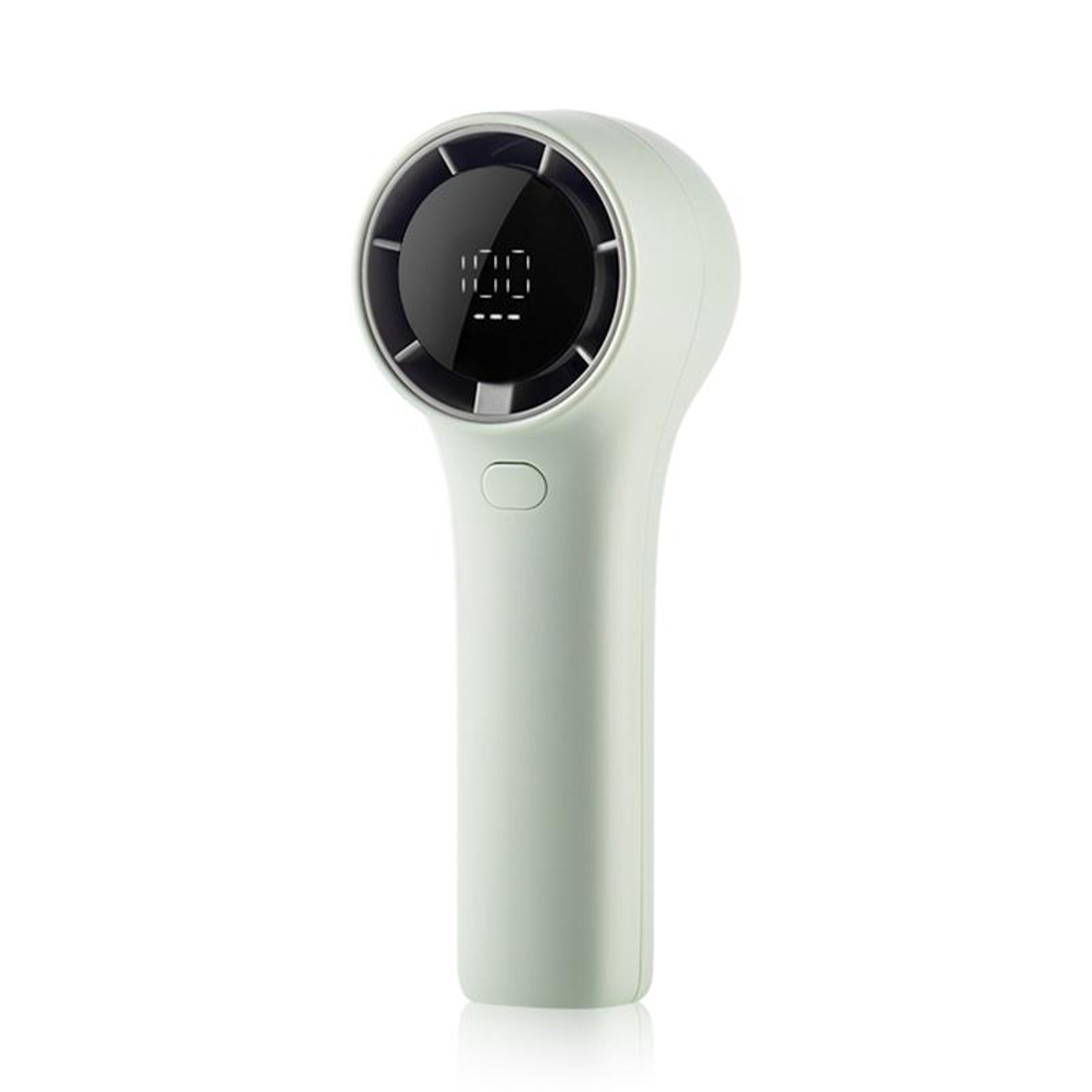 pro hd digital display mini handheld fan with speeds and usb c rechargeable cooling