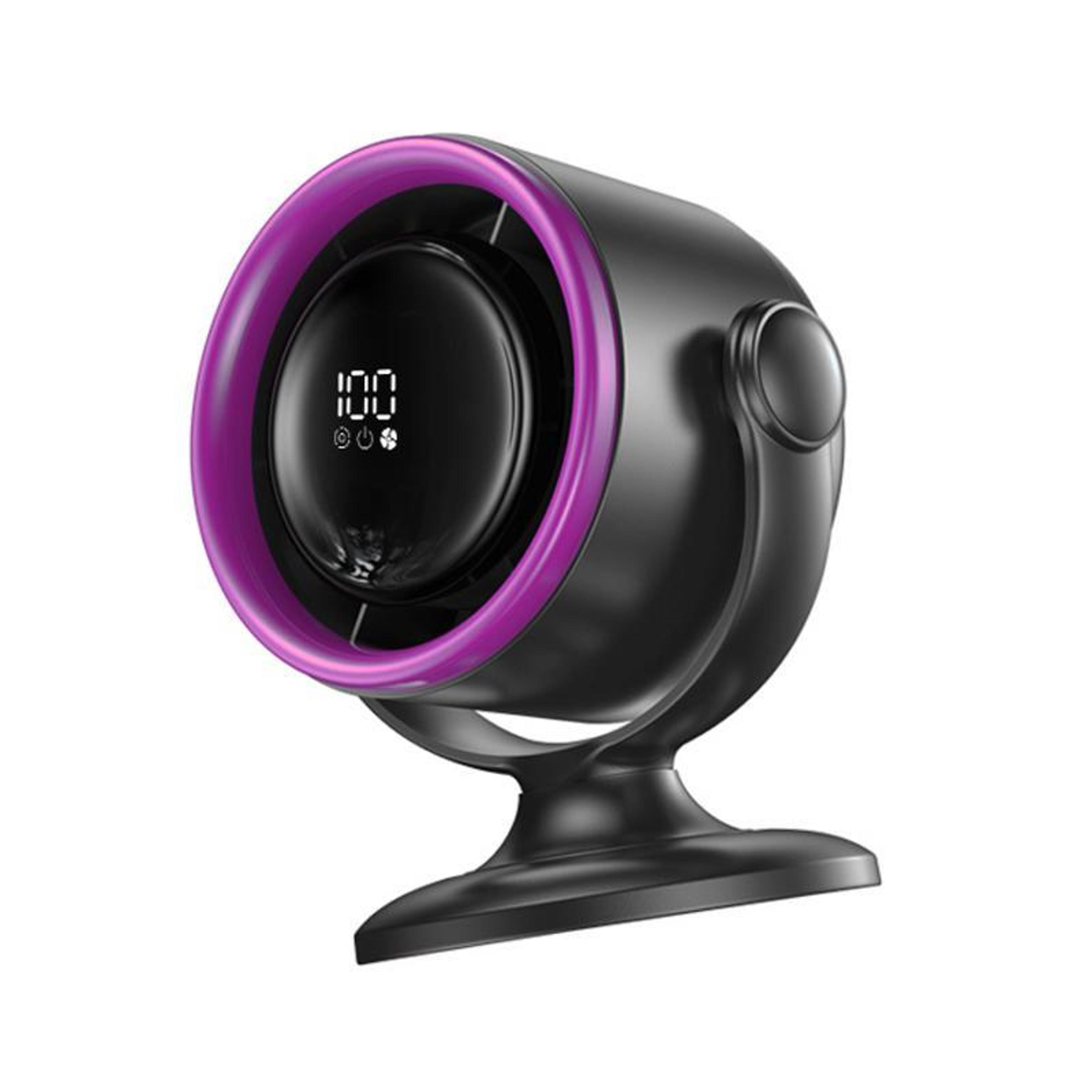 bladeless desk fan with digital display rechargeable portable circulation fan