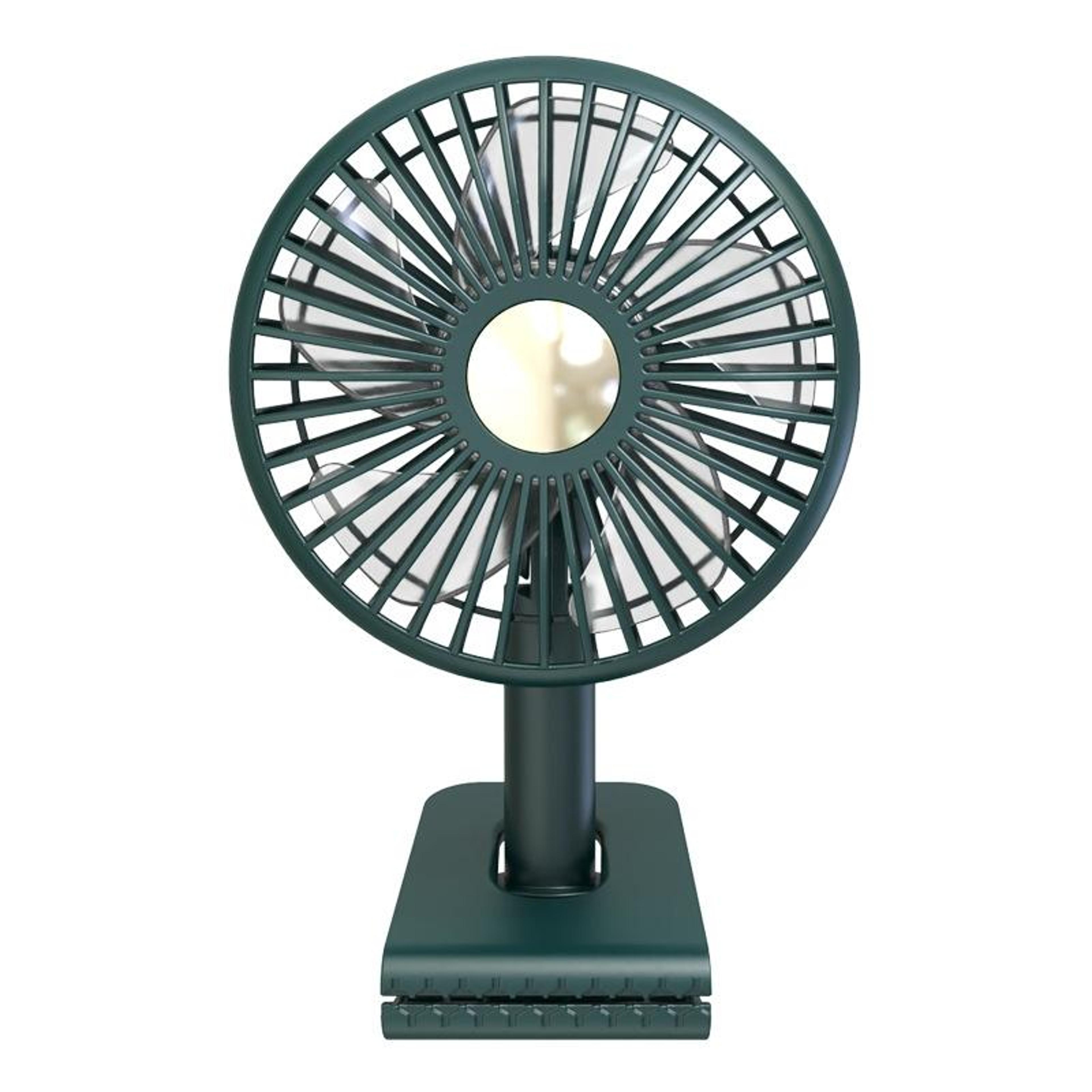 rechargeable clip on fan with led light portable car fan usb oscillating cooling fan