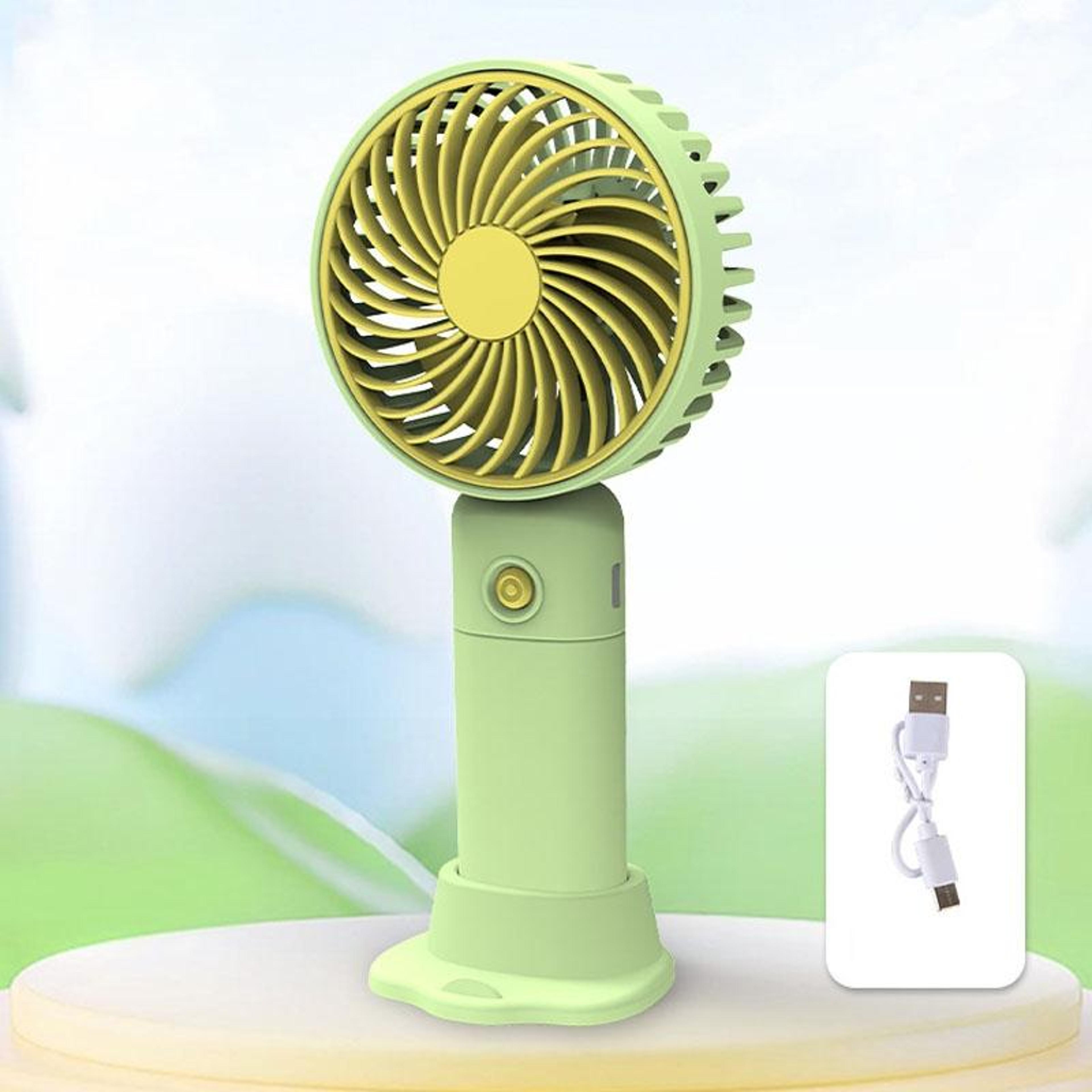 portable handheld fan with phone holder usb rechargeable desktop mini fan speed cooling