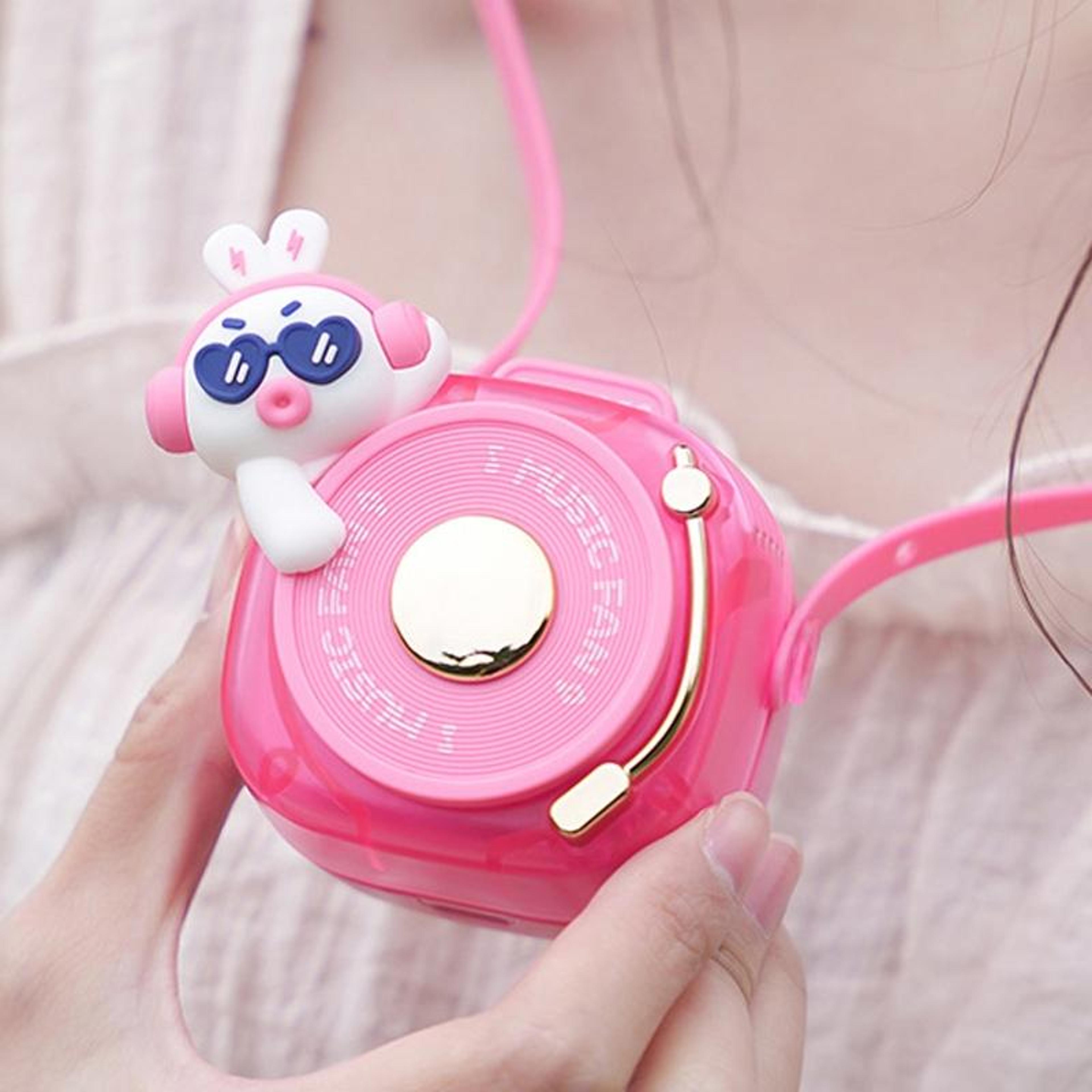 portable neck fan usb rechargeable hands free mini cooling fan with speed airflow