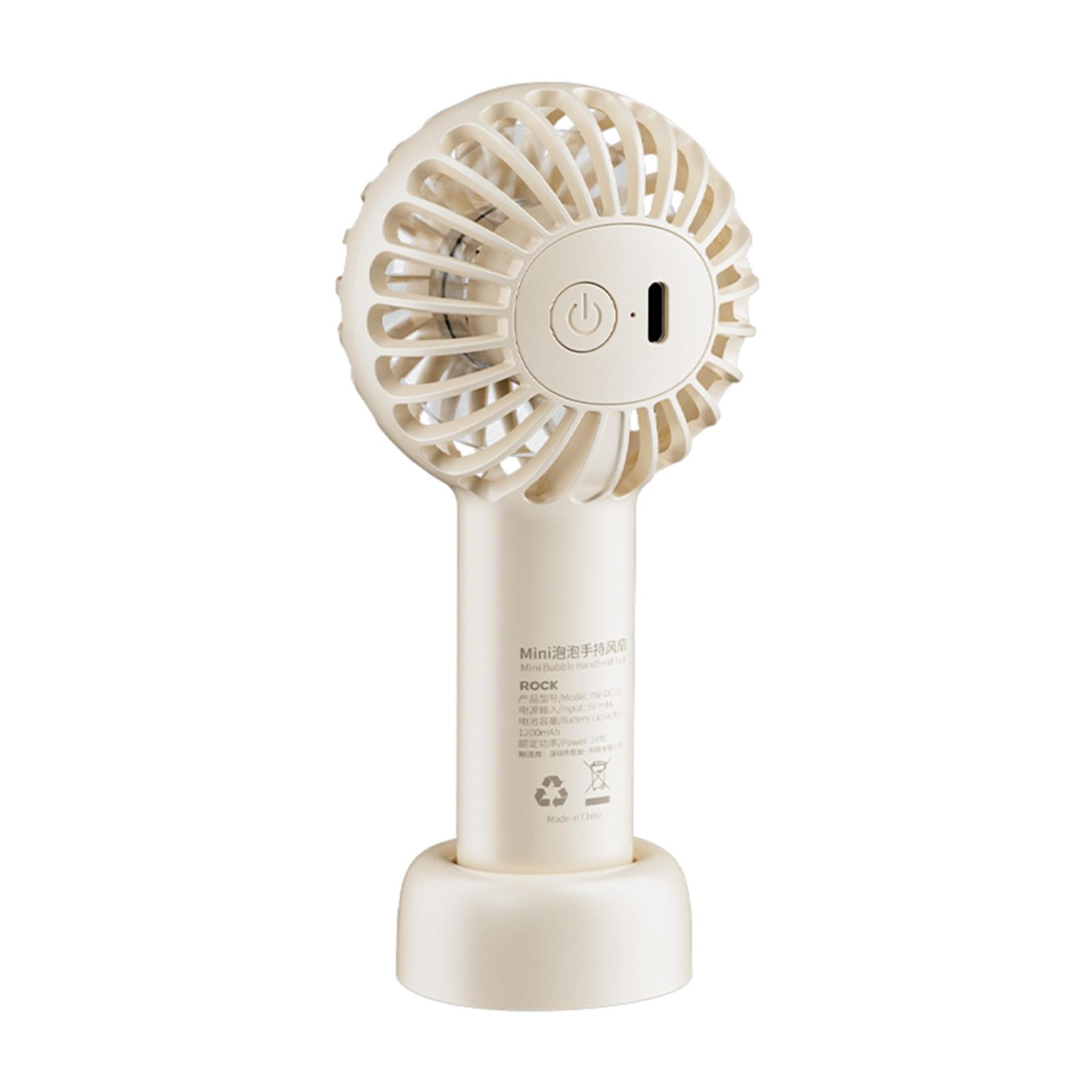 air bubble mini handheld fan portable usb rechargeable travel cooling fan