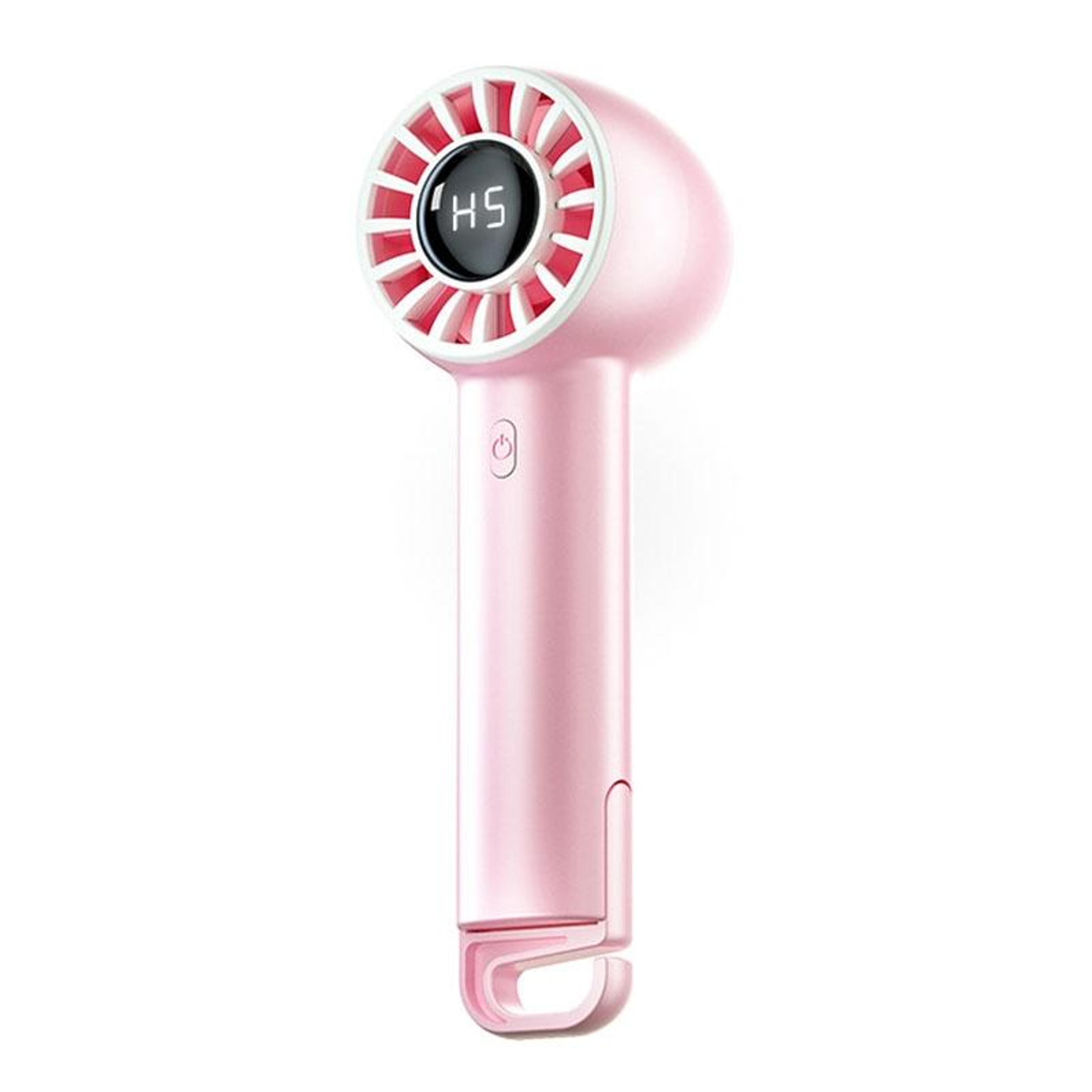 portable usb handheld turbo fan with digital display foldable rechargeable mini fan