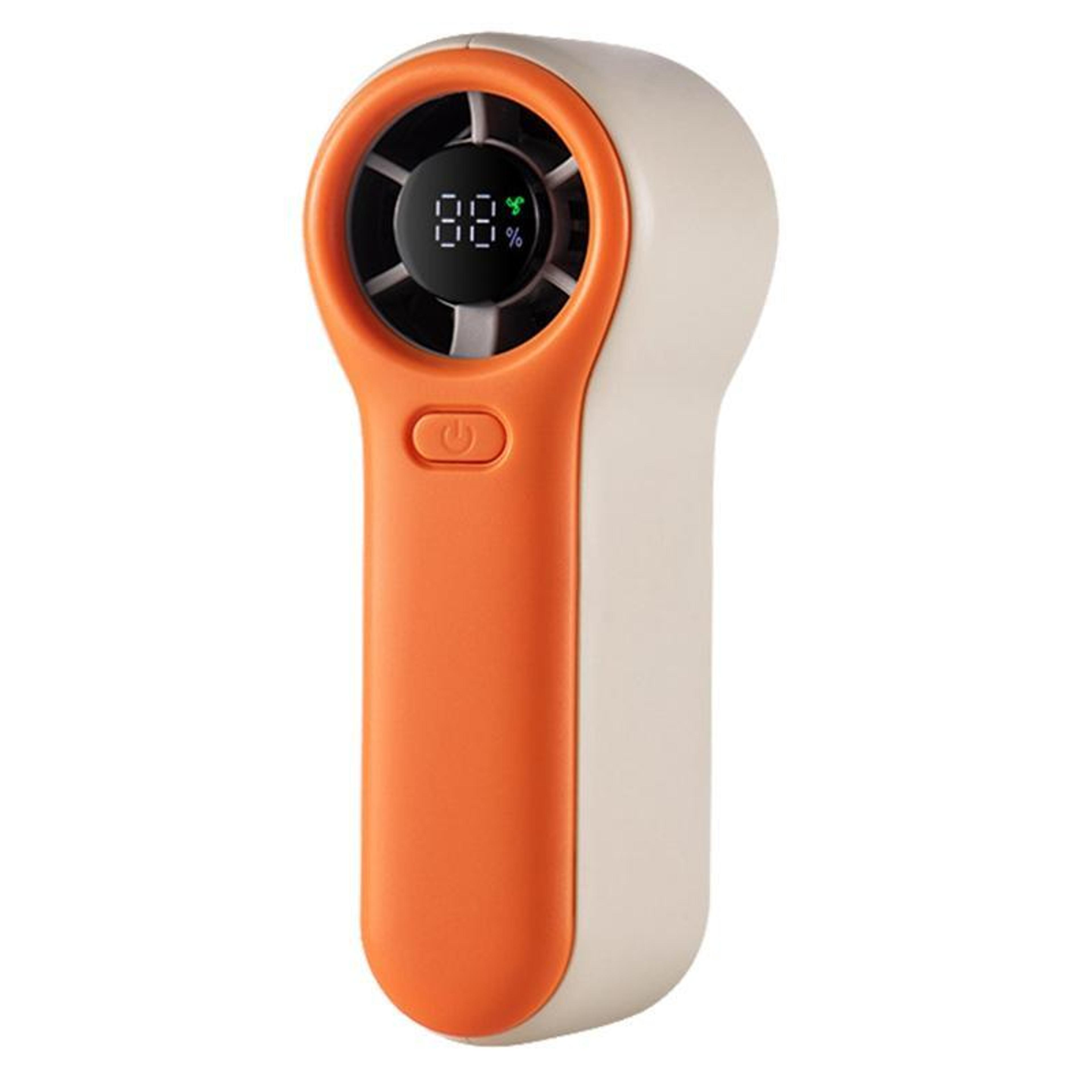 high speed mini handheld fan with digital display usb rechargeable portable cooling fan
