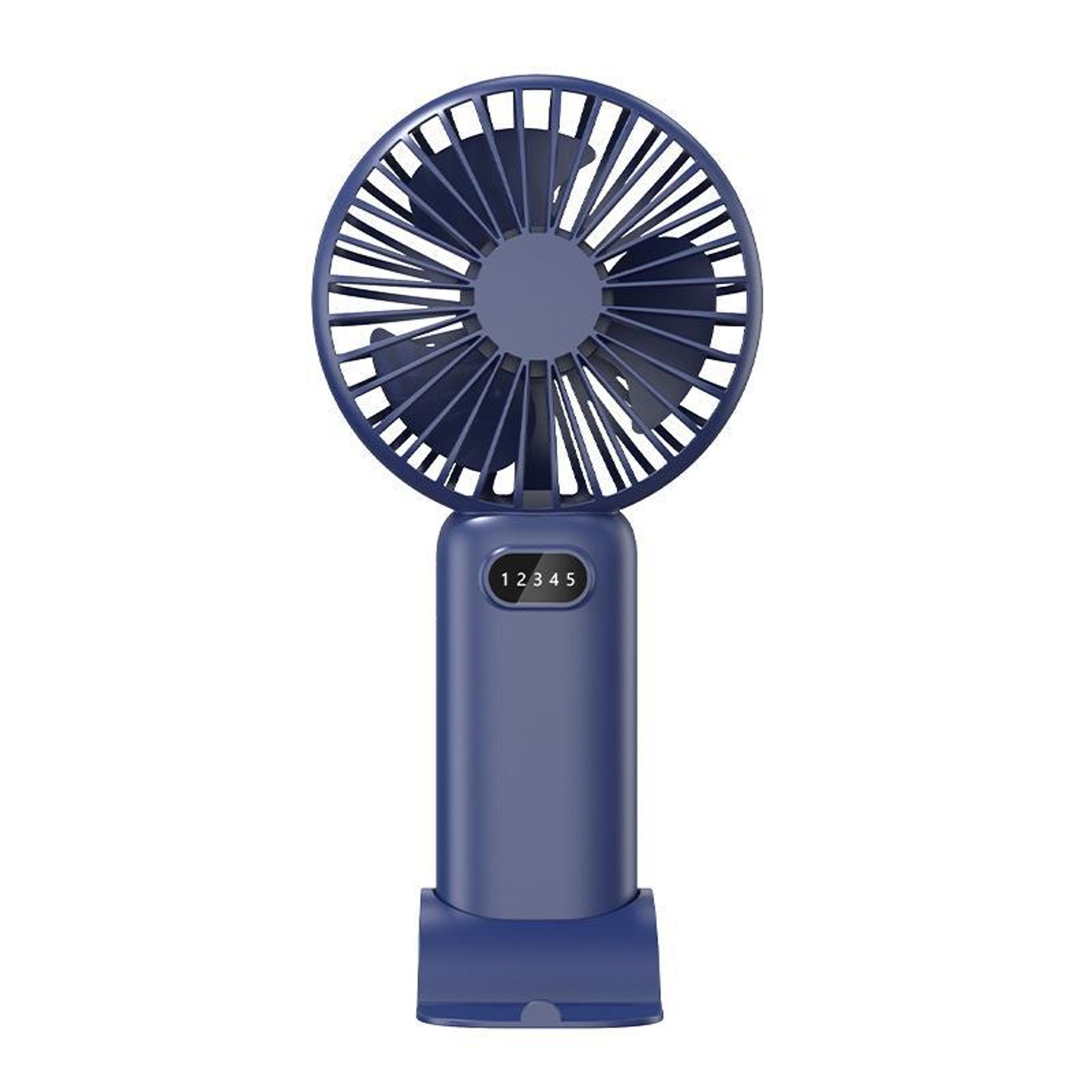 portable handheld fan usb rechargeable mini desk fan with 5 speed cooling and desktop stand