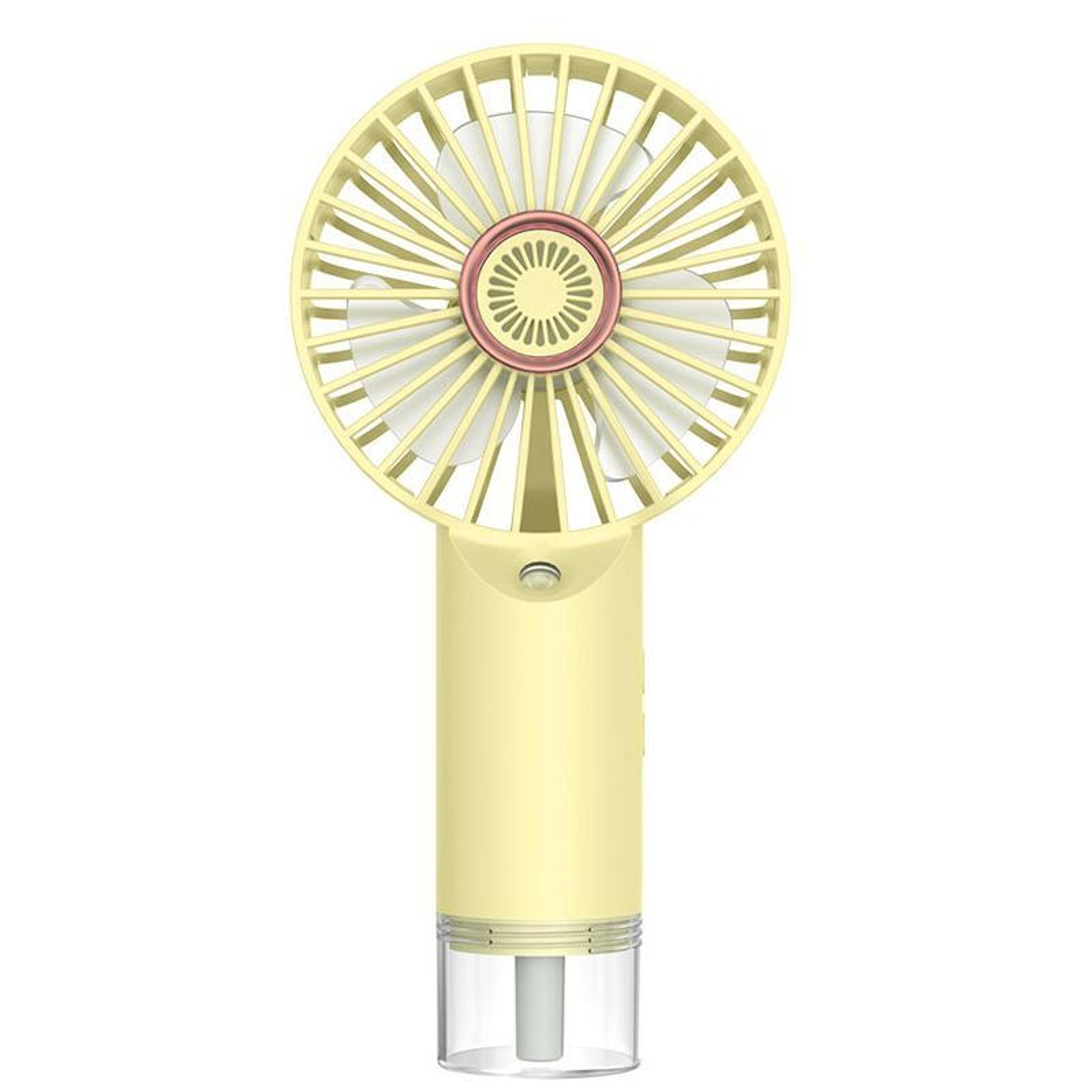 portable handheld fan with mist rechargeable mini fan for desk office and travel